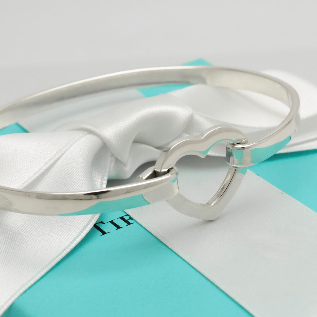 TIFFANY&Co. ハート リンク バングル ブレスレット AG925