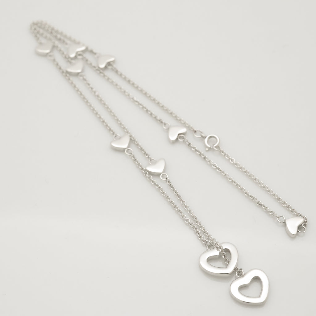 TIFFANY&Co. ハート リンク ラリアット ネックレス AG925