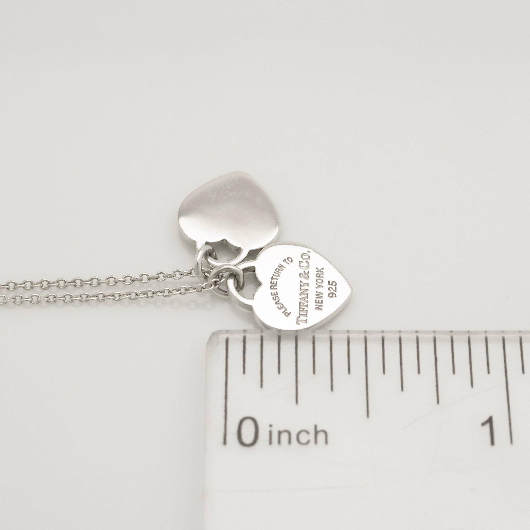 TIFFANY&Co. リターントゥ ティファニー スモール ダブル ハート タグ ネックレス AG925