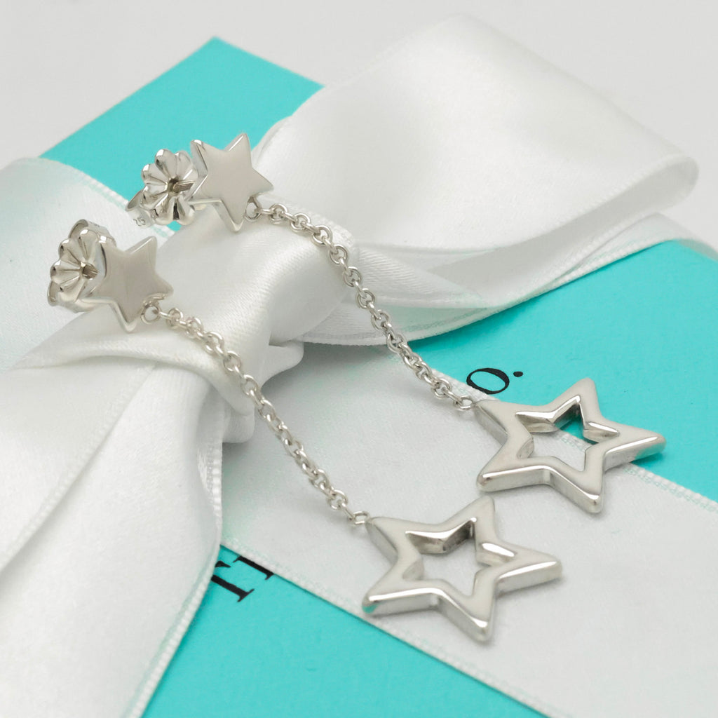 TIFFANY&Co. スター リンク ドロップ スタッド ピアス AG925