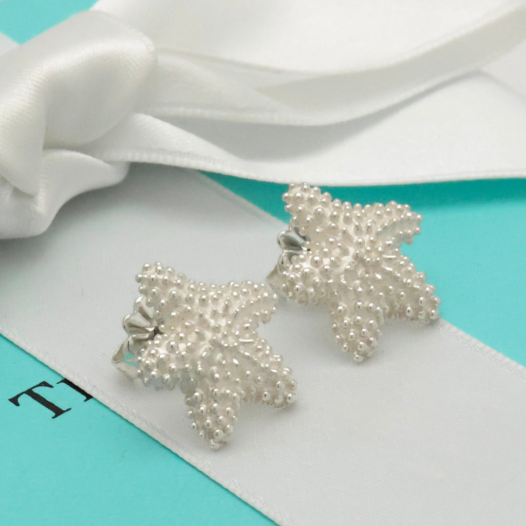 TIFFANY&Co. ビーズ スター フィッシュ スタッド ピアス AG925