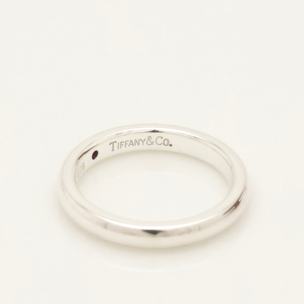 Tiffany & Co. Ruby Stacking Band Ring Sterling Silver 925