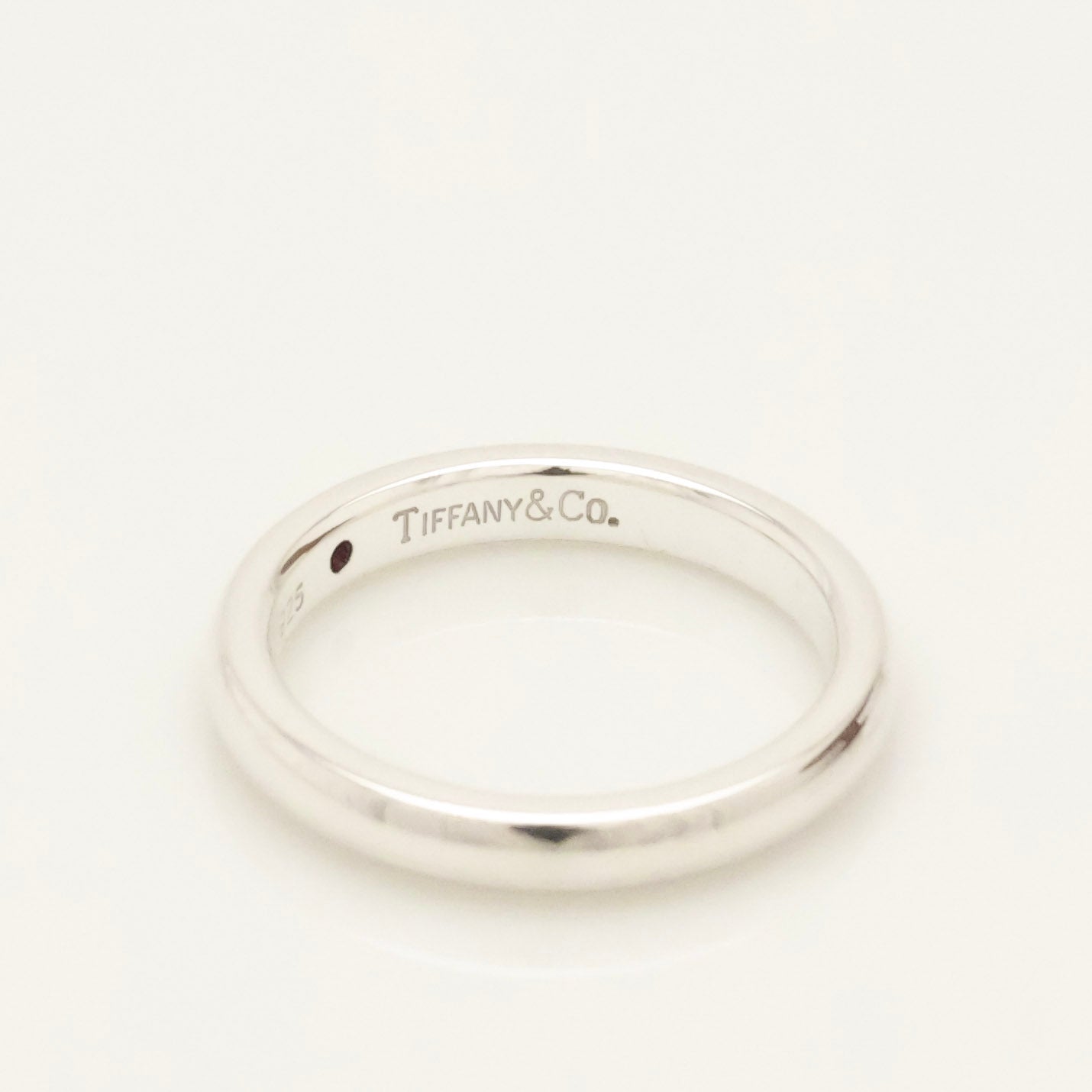 Tiffany & Co. Ruby Stacking Band Ring Sterling Silver 925