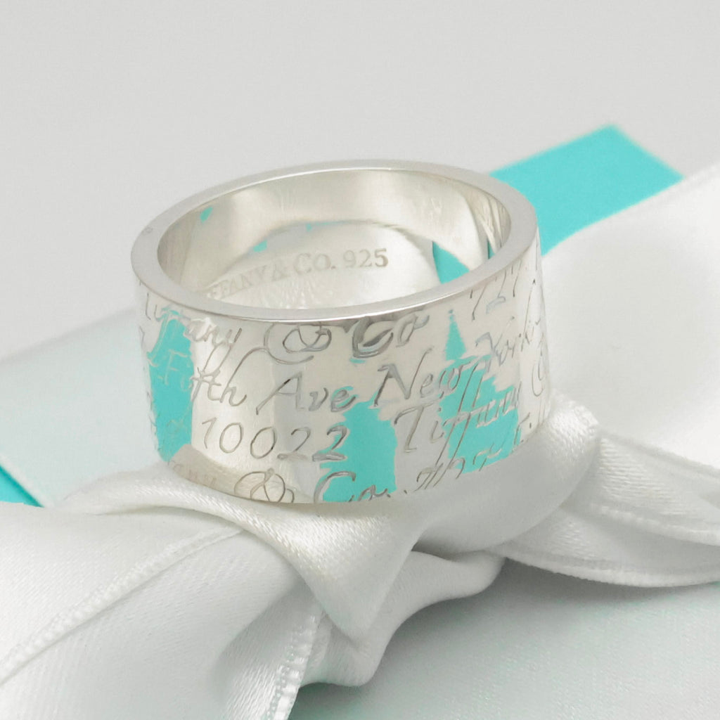 Tiffany & Co. Atlas Wide Ring Size 6.25 Sterling Silver 925