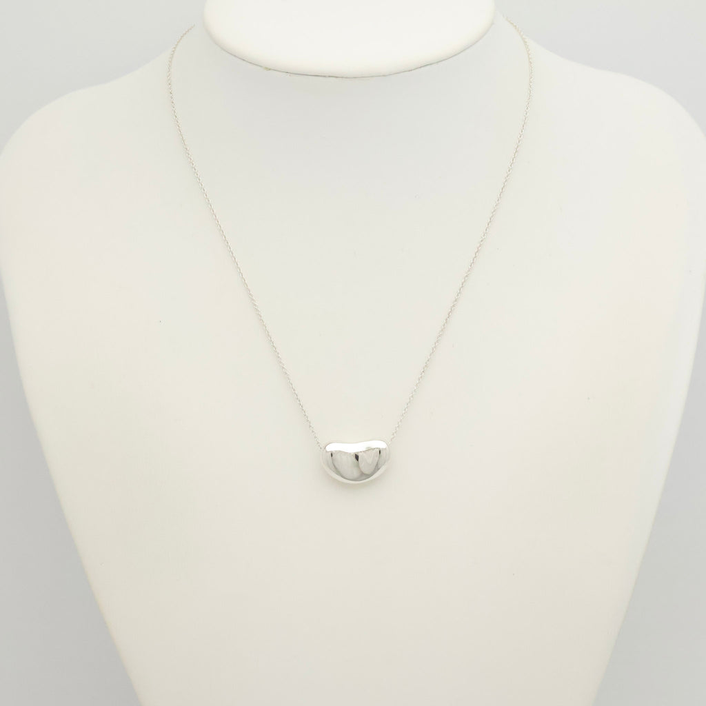  Tiffany & Co. Peretti Large  Bean Necklace  Sterling Silver 925 