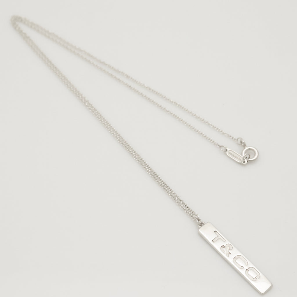 TIFFANY&Co.Ｔ & CO ロゴ バー ネックレス AG925