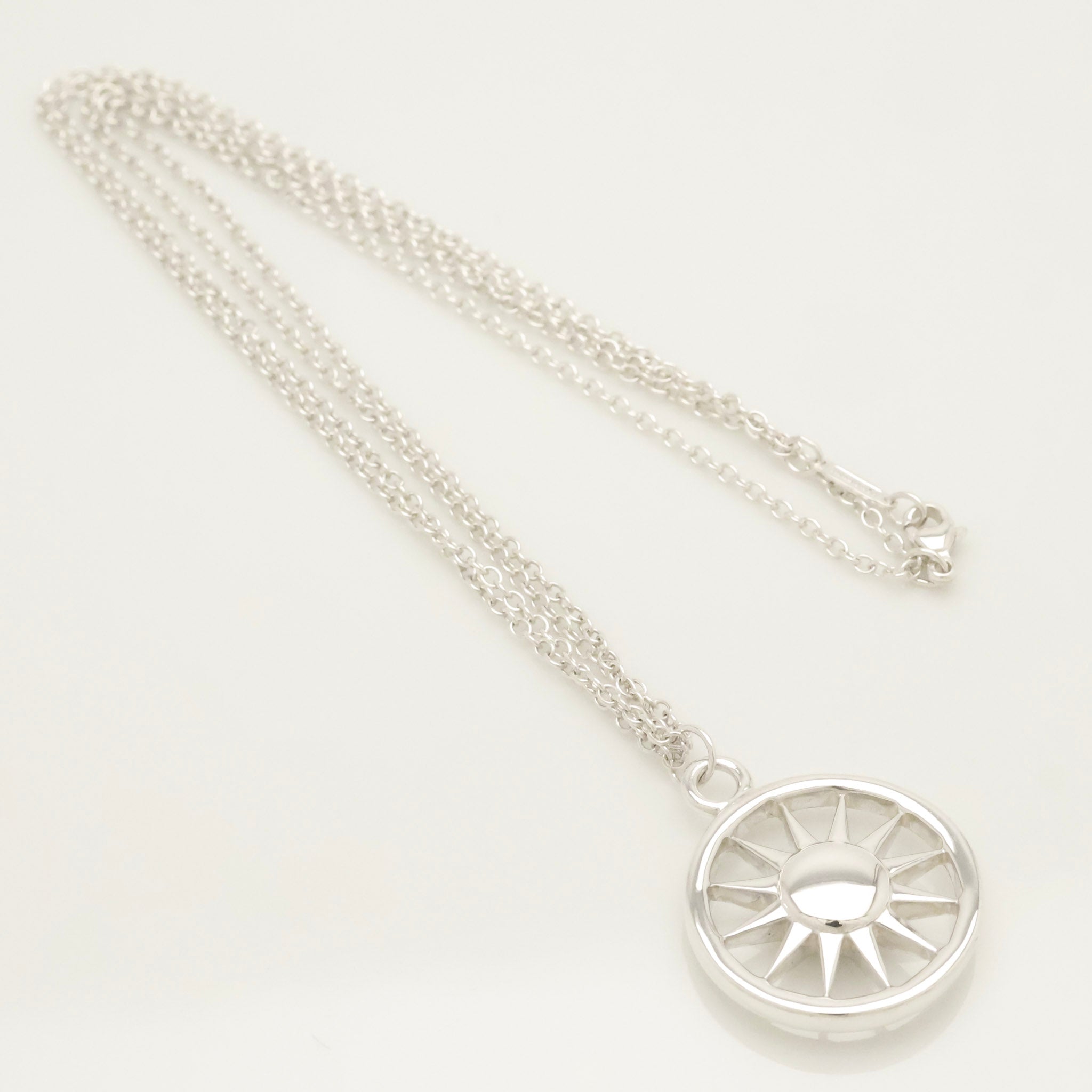 TIFFANY&Co. サン 太陽 ダブル チェーン ネックレス AG925