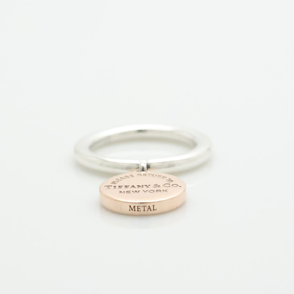 TIFFANY&Co. リターントゥ ティファニー ラウンド タグ ルベドメタル リング 7 号 AG925