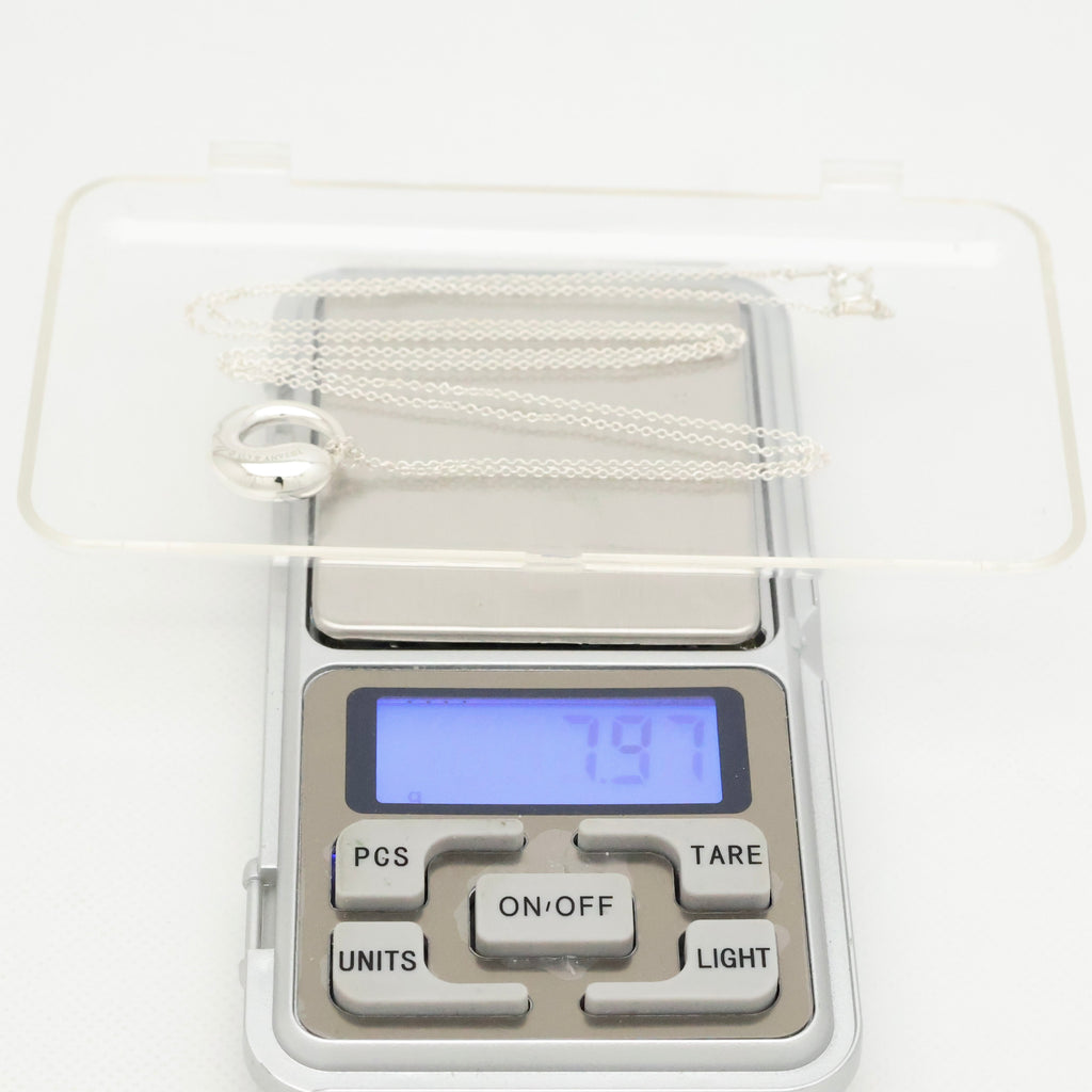 Tiffany & Co. MEDIUM Eternal Circle Necklace Sterling Silver 925 