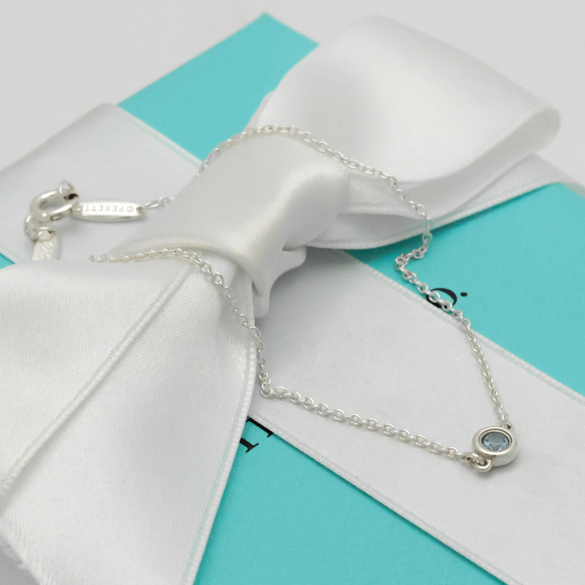 TIFFANY&Co. カラー バイザヤード アクアマリン サファイア エルサペレッティ ブレスレット AG925