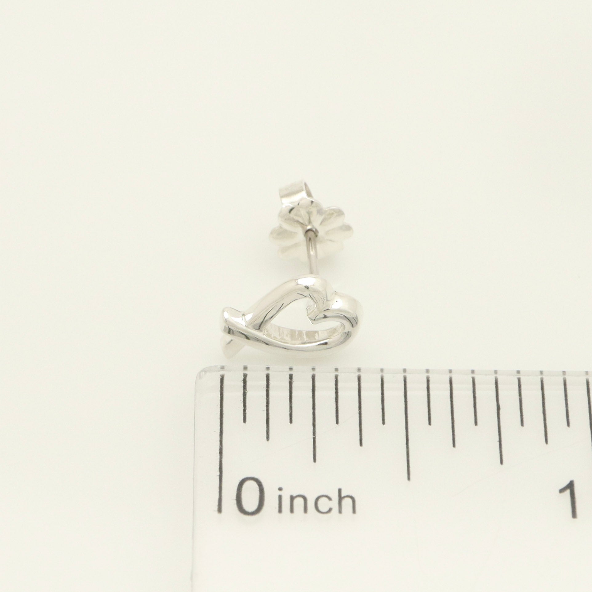 Tiffany & Co. Picasso Loving Heart Stud Earrings Sterling Silver 925 