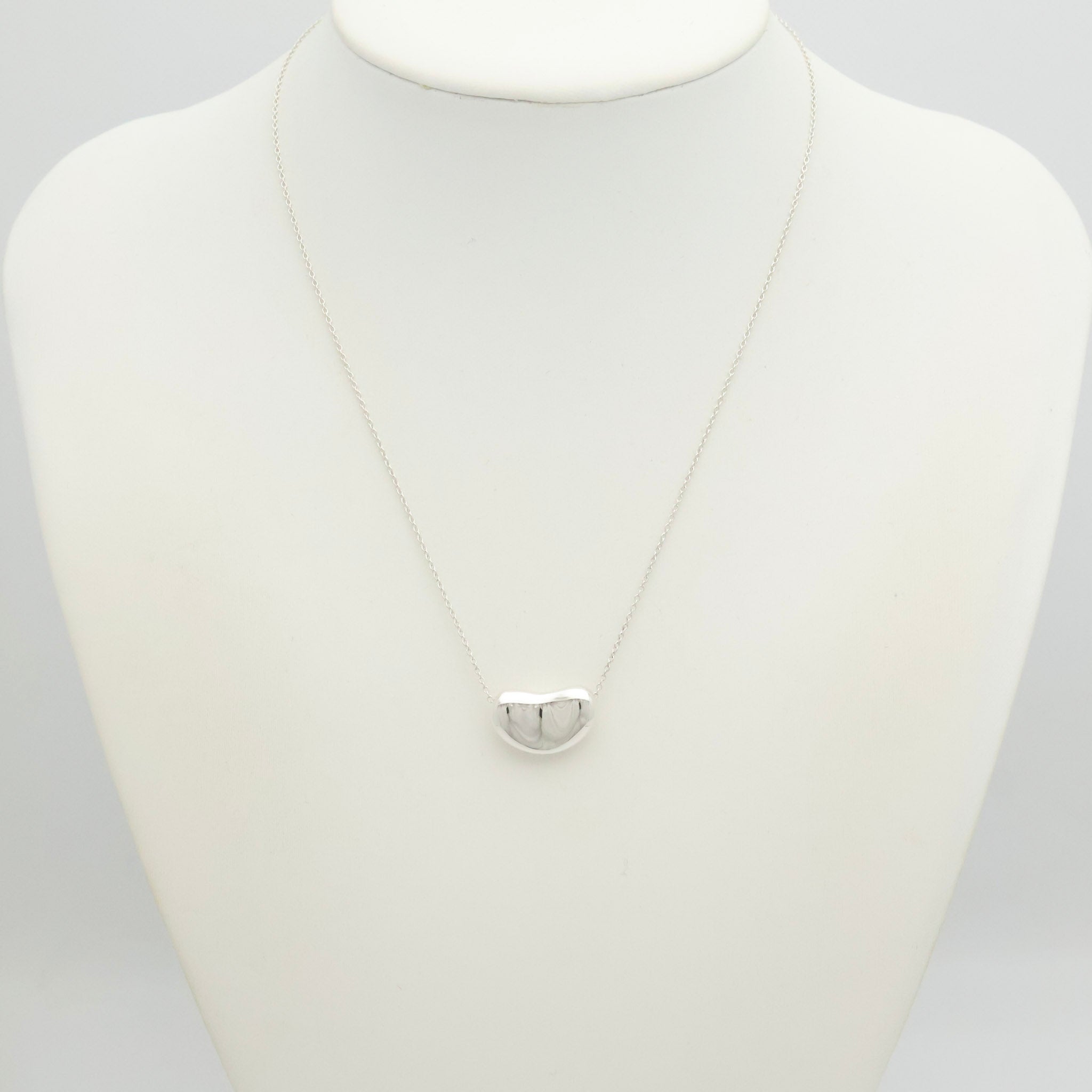  Tiffany & Co. Peretti Large  Bean Necklace  Sterling Silver 925 