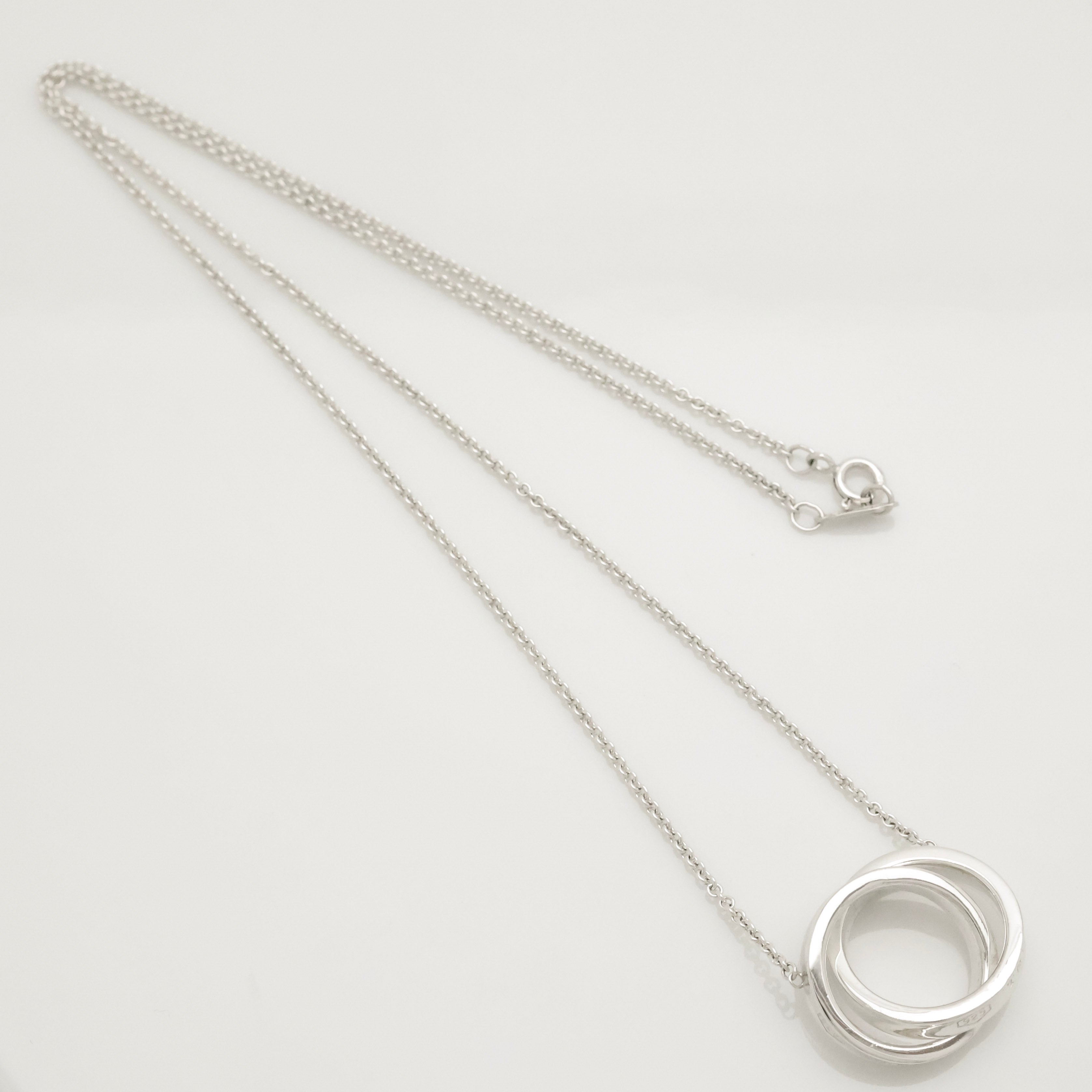 TIFFANY&Co. 1837 インターロッキング サークル ラリアット ネックレス AG925