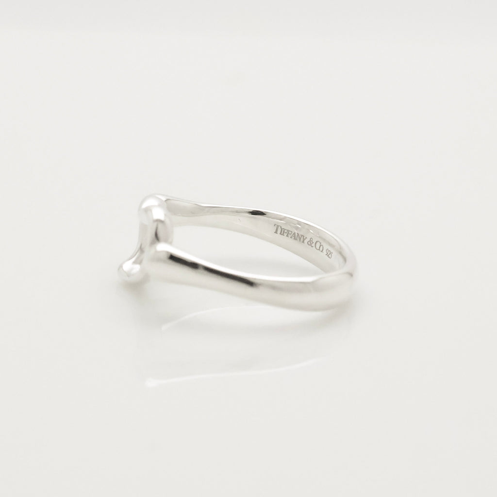 Tiffany & Co. Elsa Peretti Open Heart Ring Sterling Silver 925