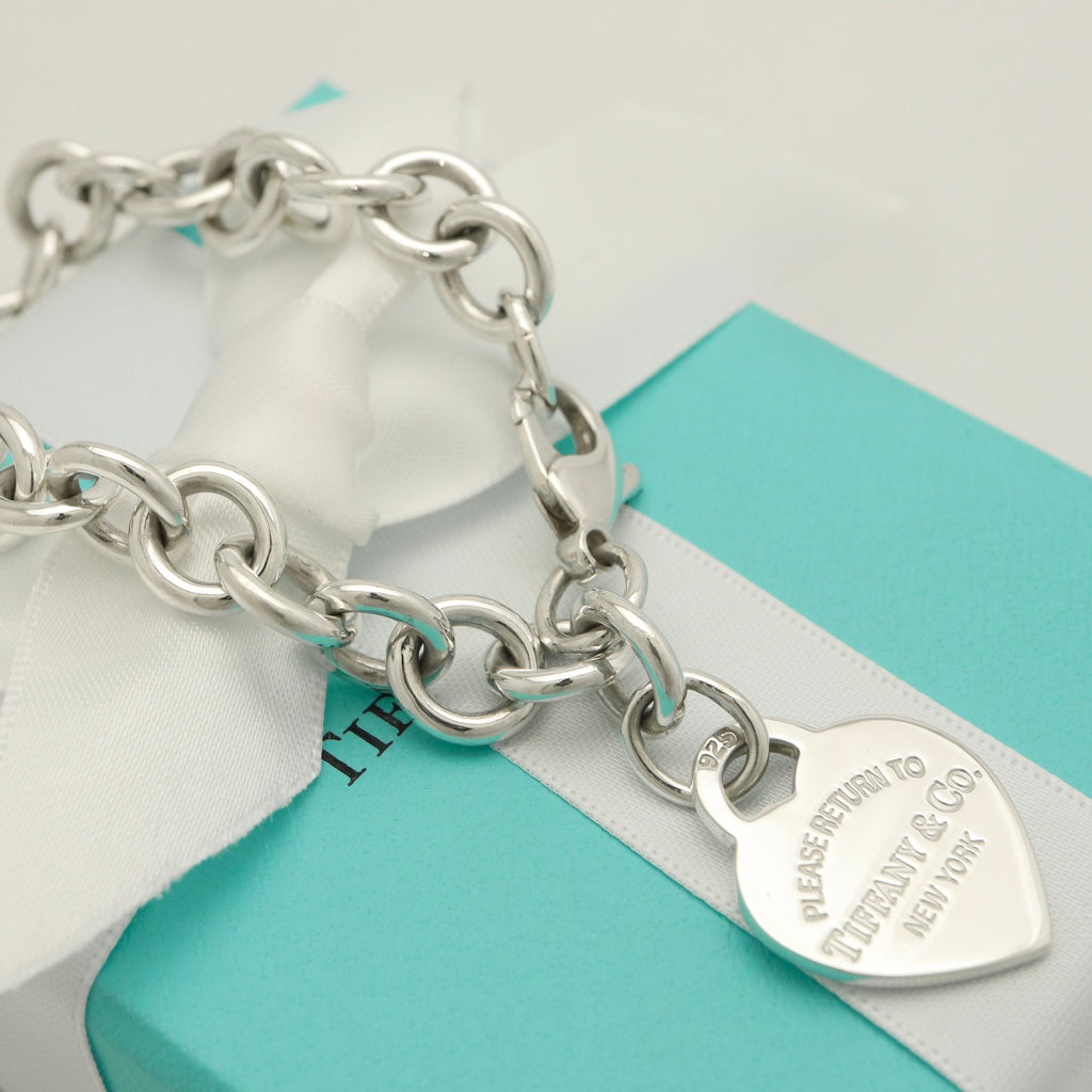 TIFFANY&Co. リターントゥ ティファニー ハート タグ チェーン ブレスレット AG925