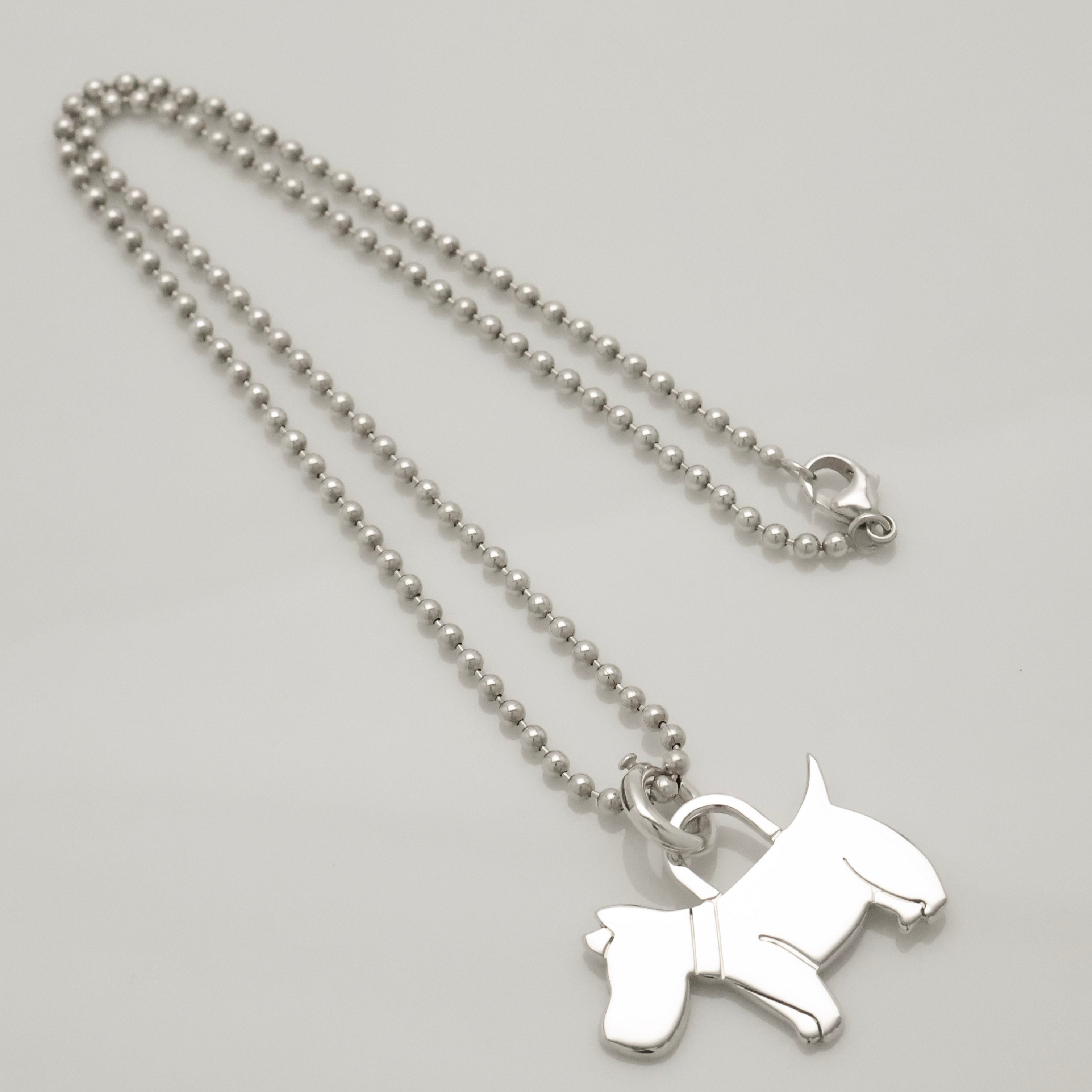 Tiffany & Co. Scottie Terrier Dog Necklacce Sterling Silver 925