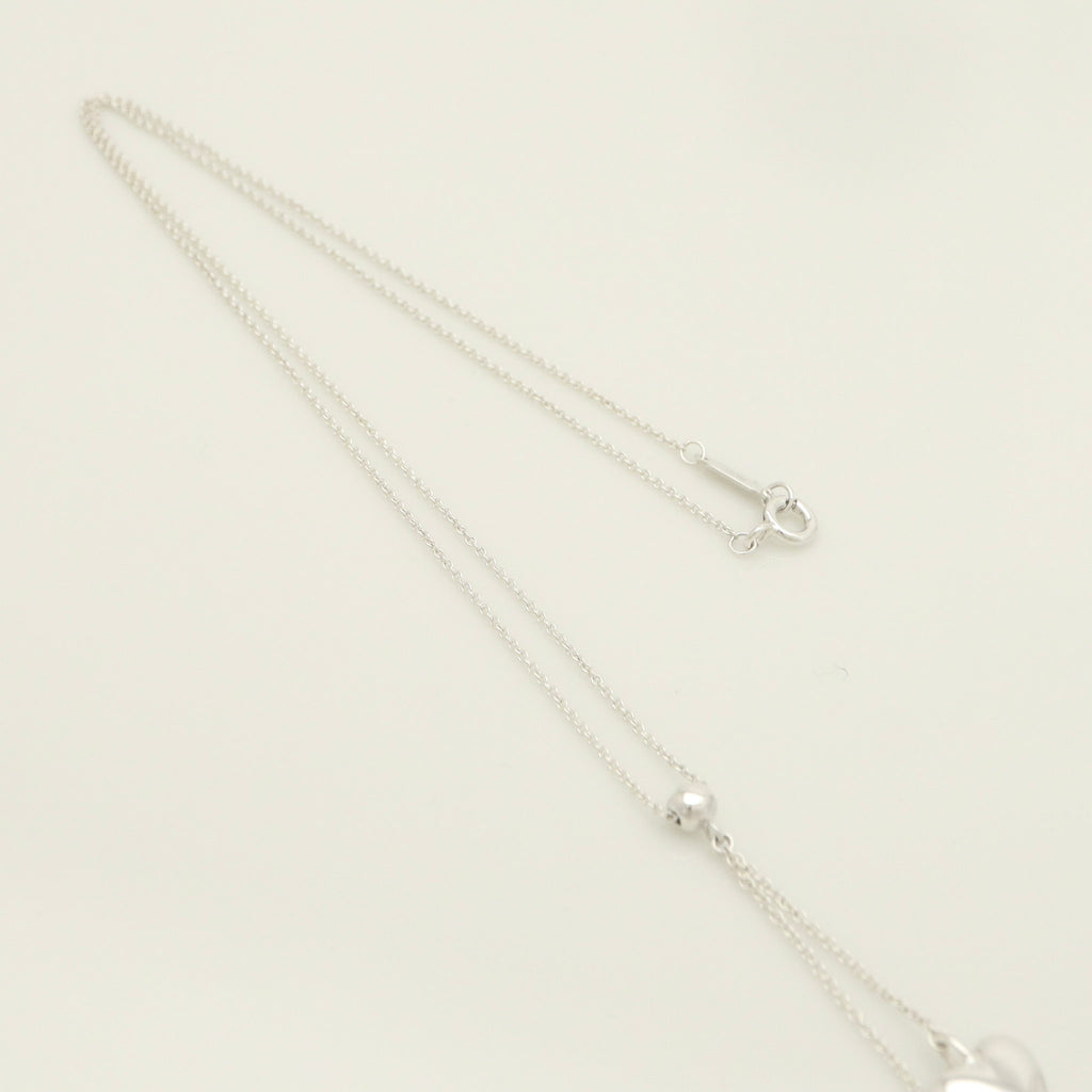 TIFFANY&Co. ダブル パフ ハート ドロップ ネックレス AG925