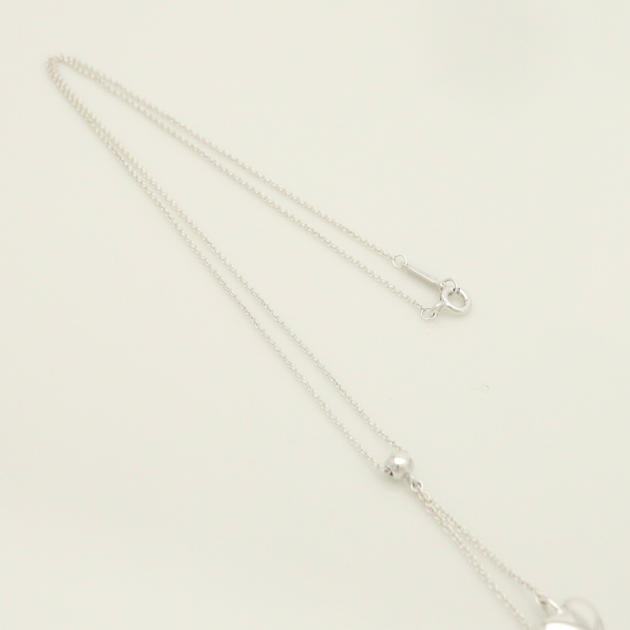TIFFANY&Co. ダブル パフ ハート ドロップ ネックレス AG925
