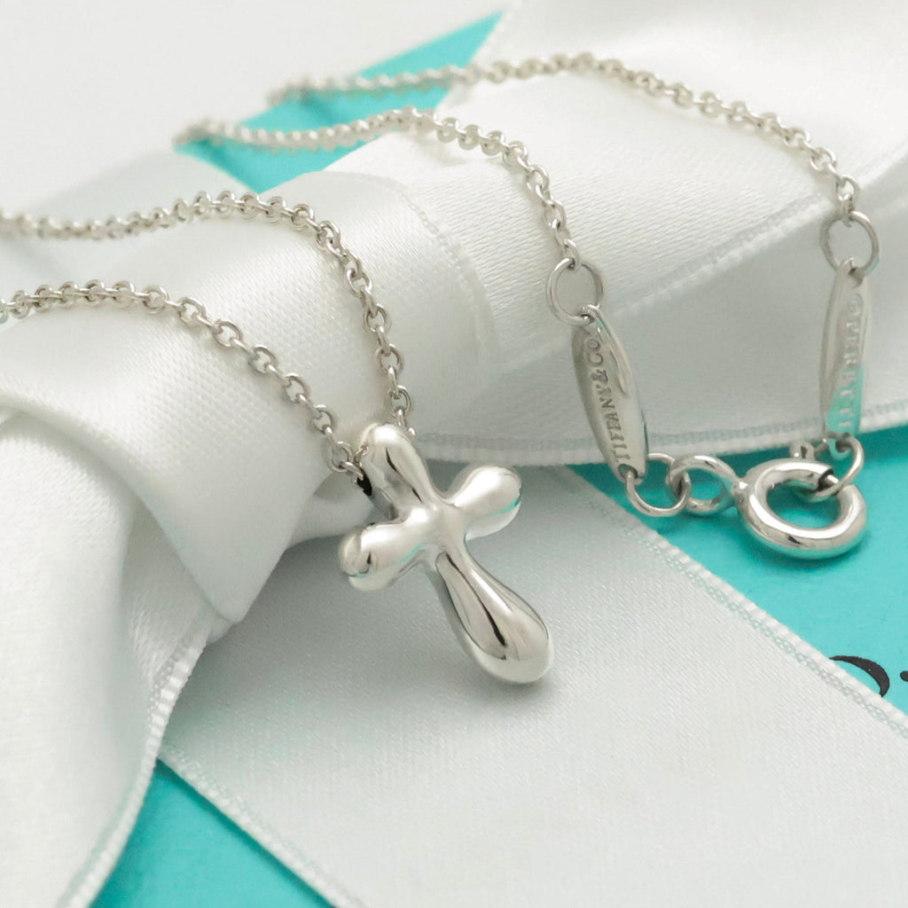 TIFFANY&Co. ミニ クロス エルサペレッティ ネックレス AG925
