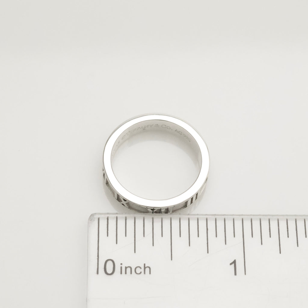 Tiffany & Co. Atlas Ring Size US 5.25 Sterling Silver 925