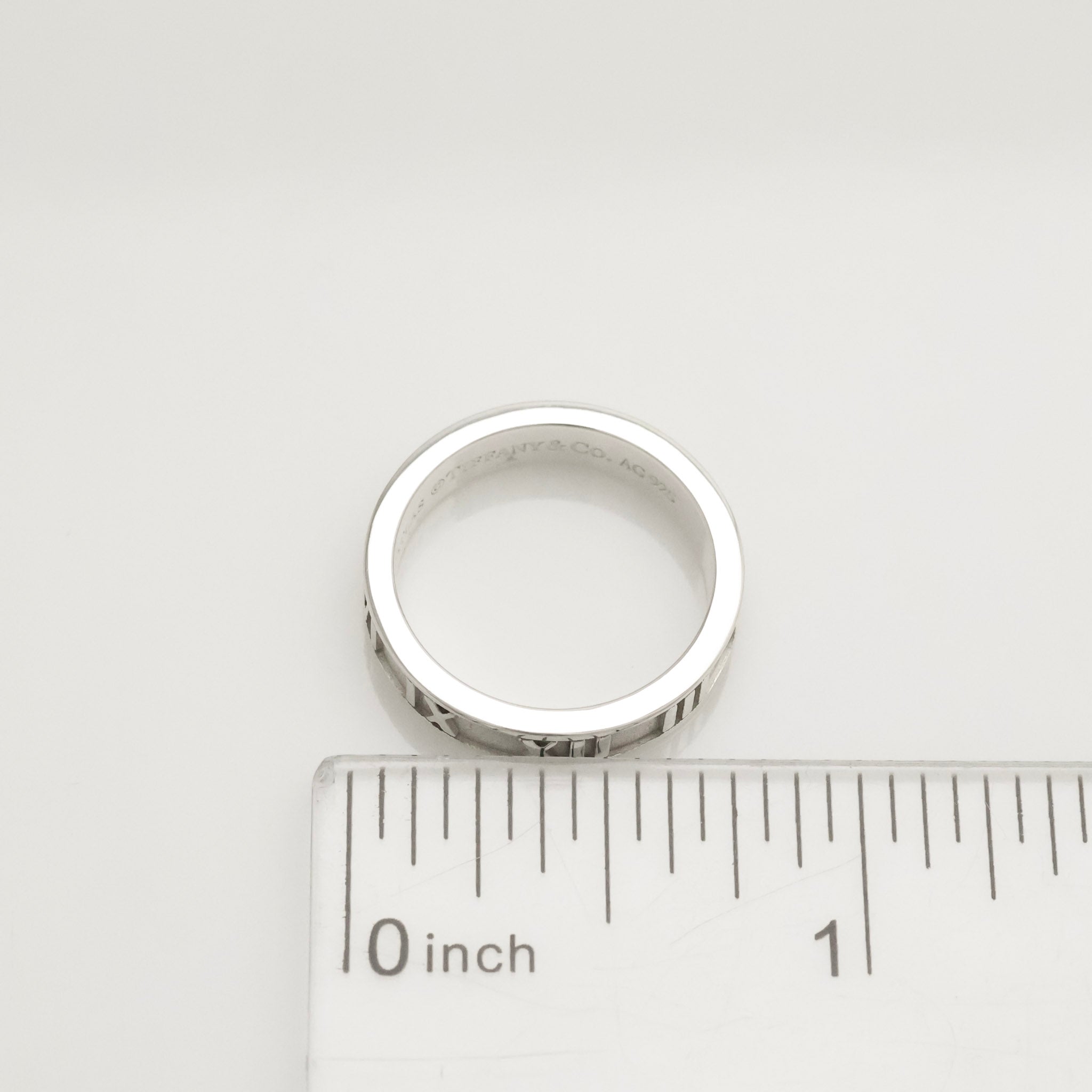 Tiffany & Co. Atlas Ring Size US 5.25 Sterling Silver 925