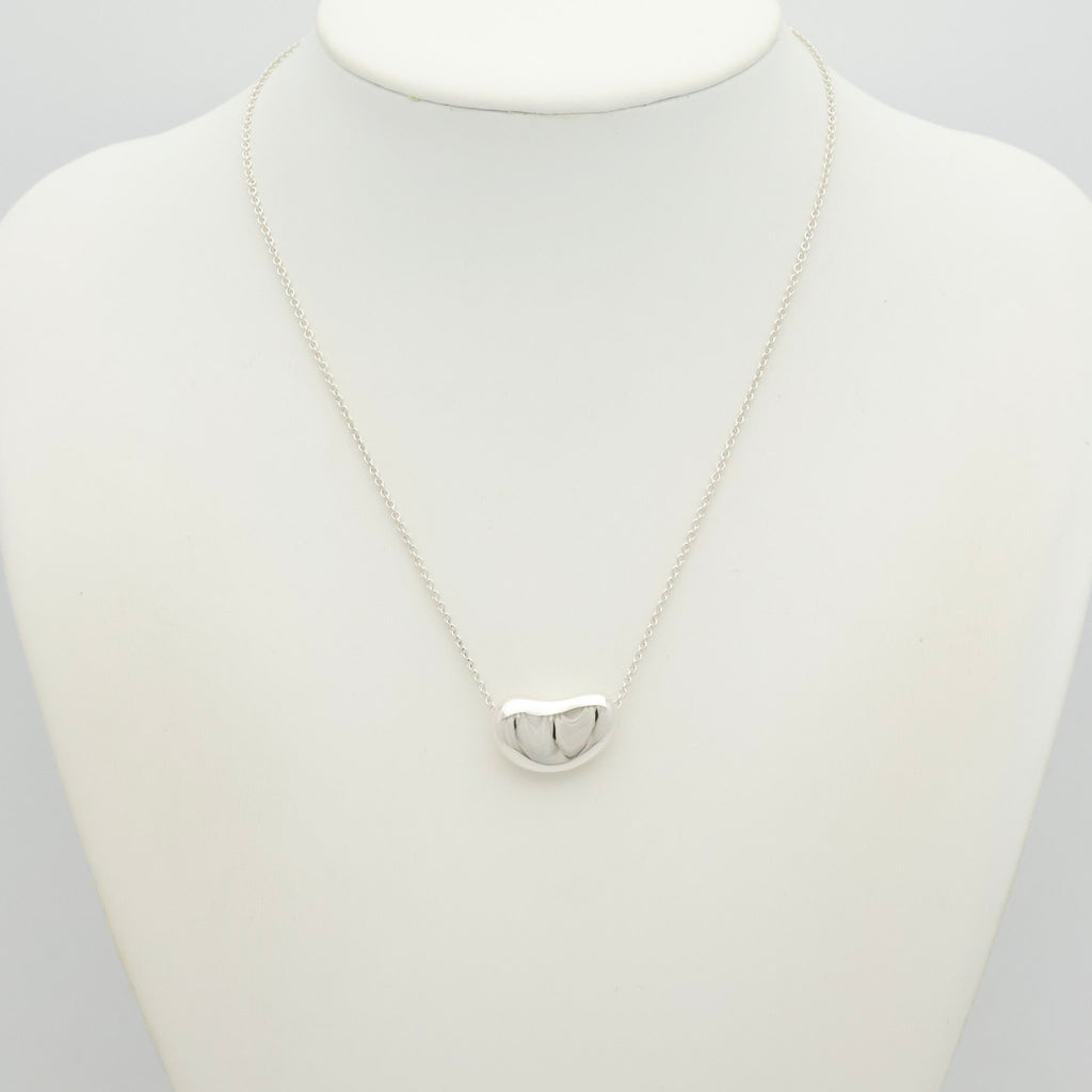  Tiffany & Co. Peretti Large Bean Necklace Sterling Silver 925 