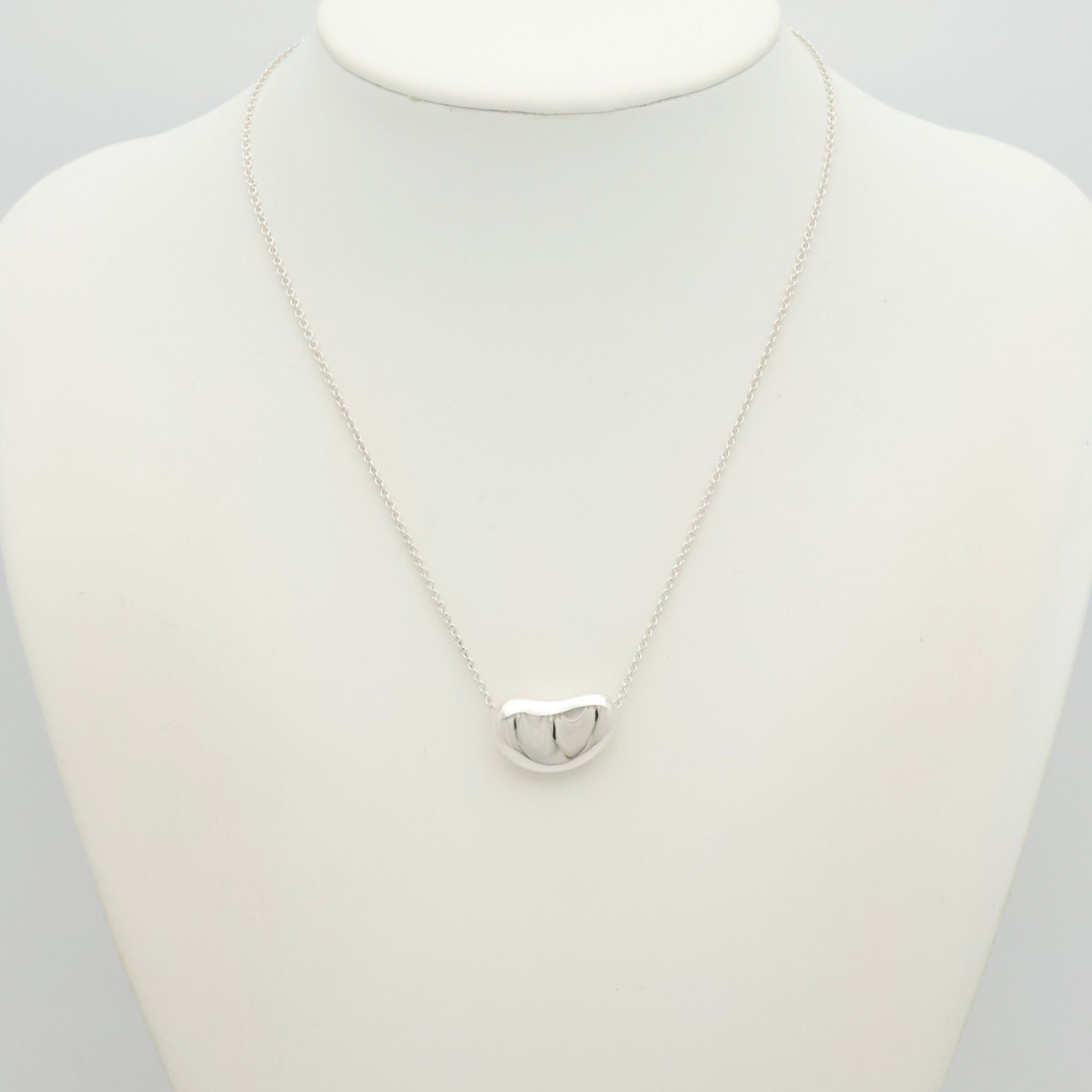  Tiffany & Co. Peretti Large Bean Necklace Sterling Silver 925 