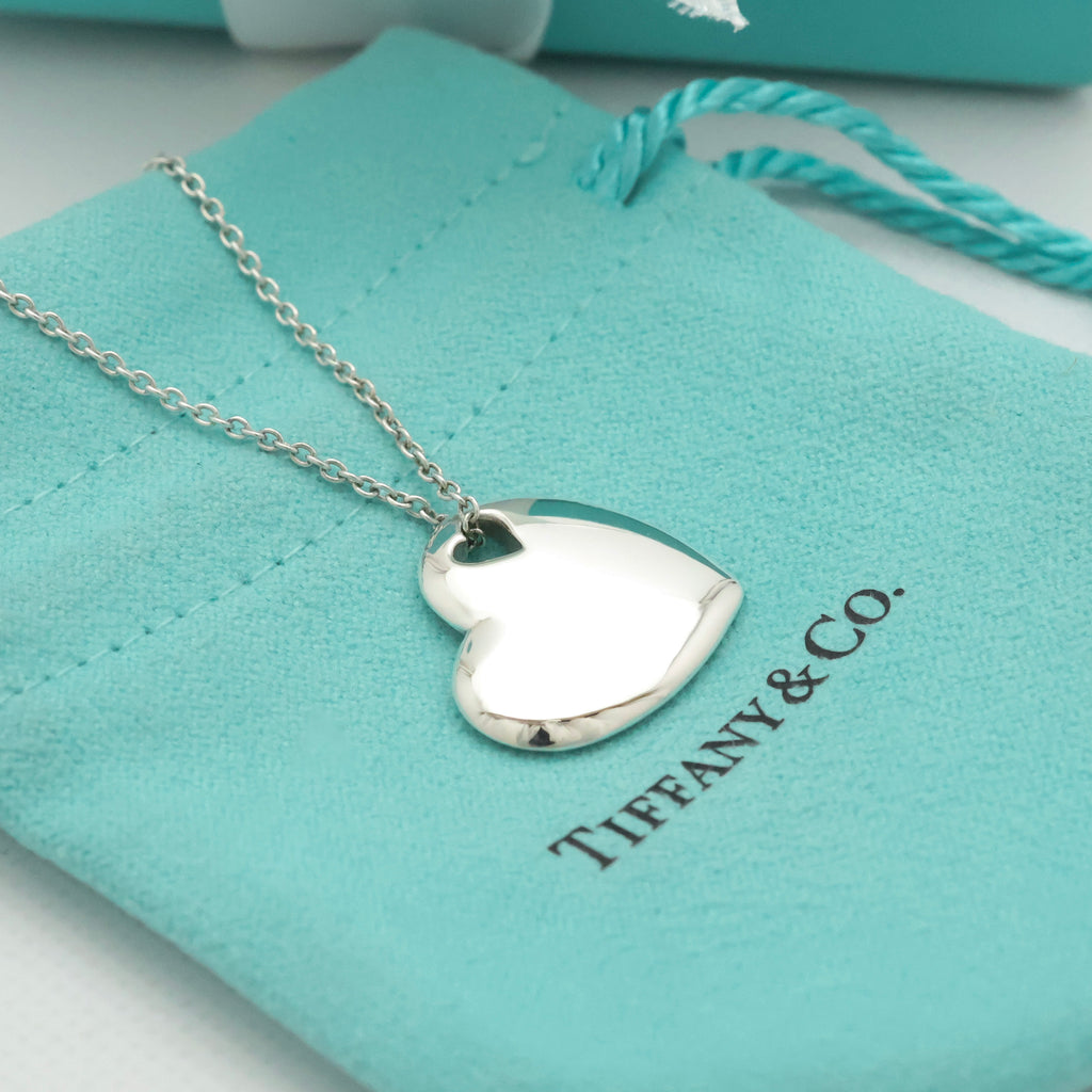TIFFANY&Co. 2 ハート ステンシル カットアウト ネックレス AG925