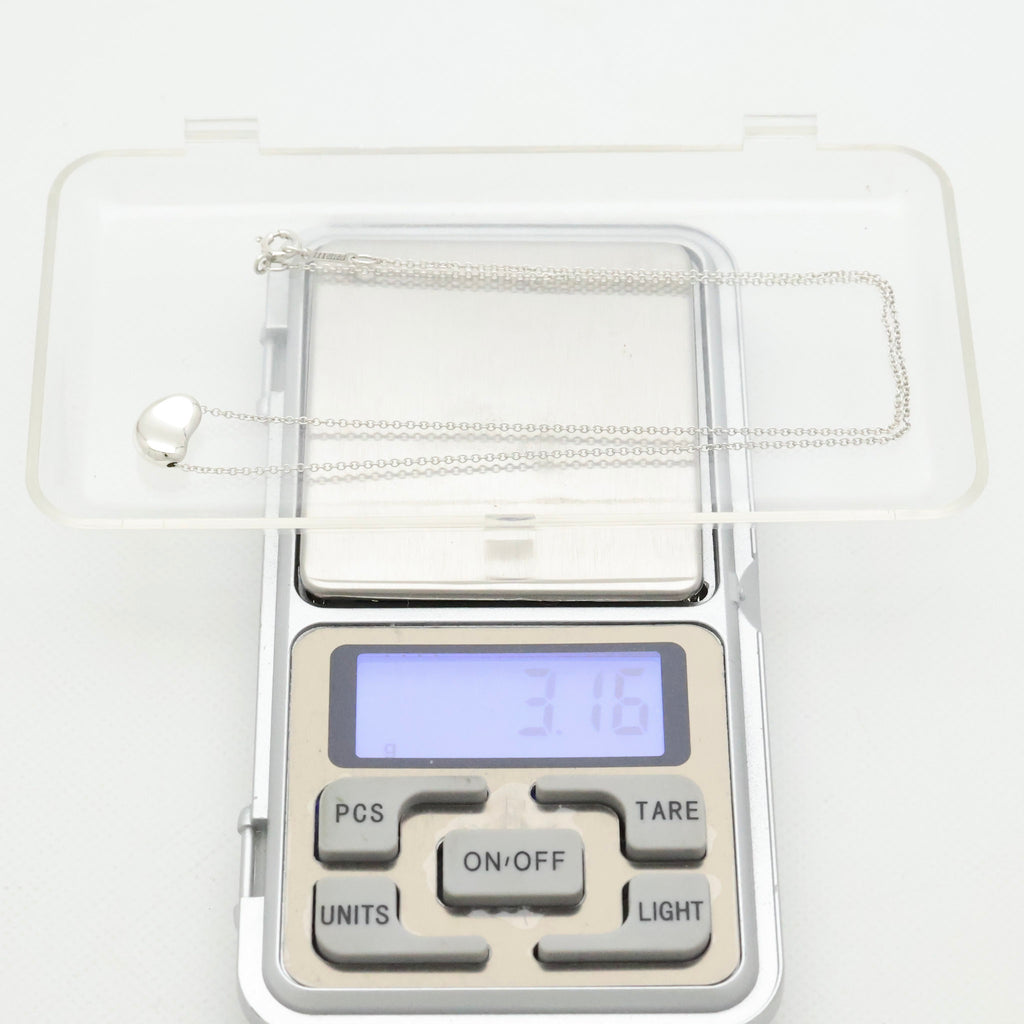  Tiffany & Co. Peretti Mini  Bean Necklace  Sterling Silver 925 