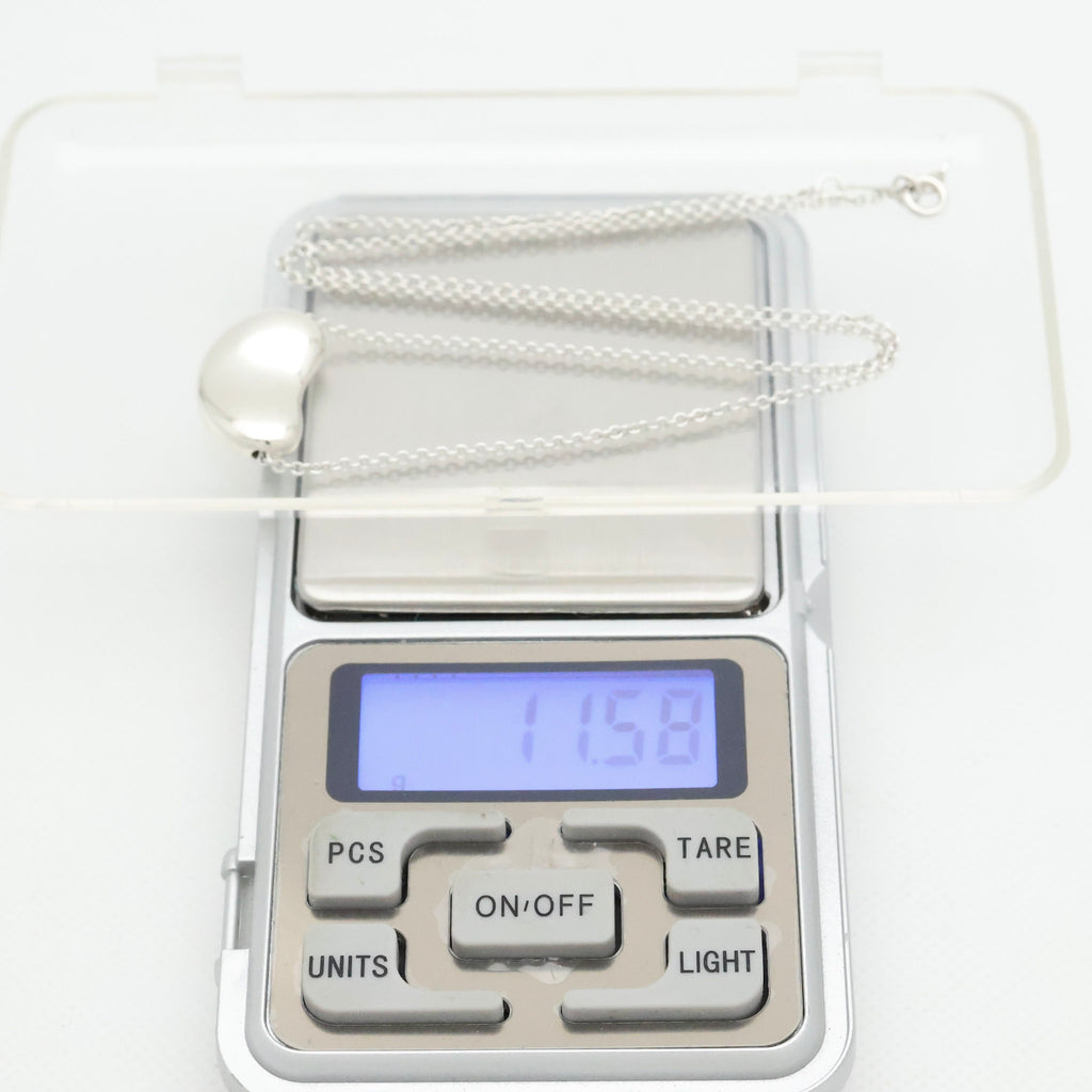  Tiffany & Co. Peretti Large  Bean Necklace  Sterling Silver 925 