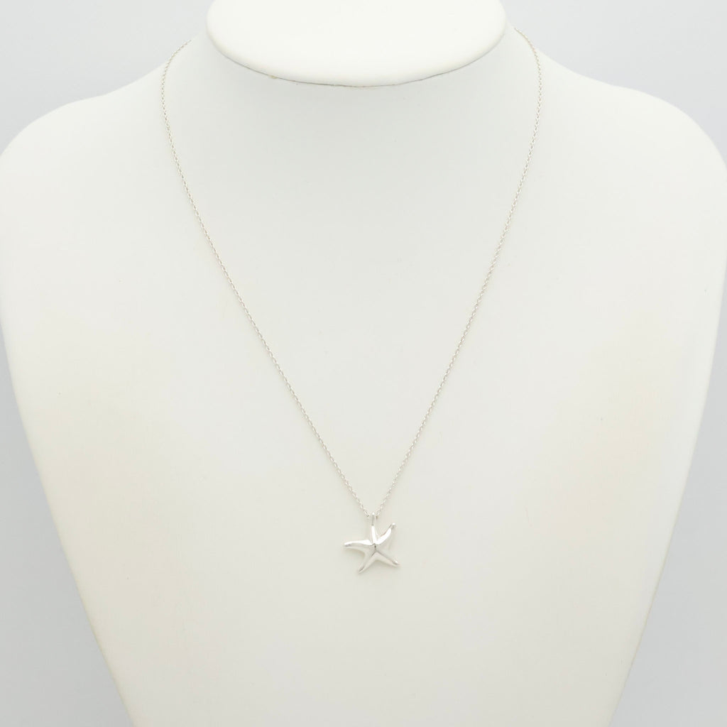 Tiffany & Co. Starfish Pendant Necklace Sterling Silve 925