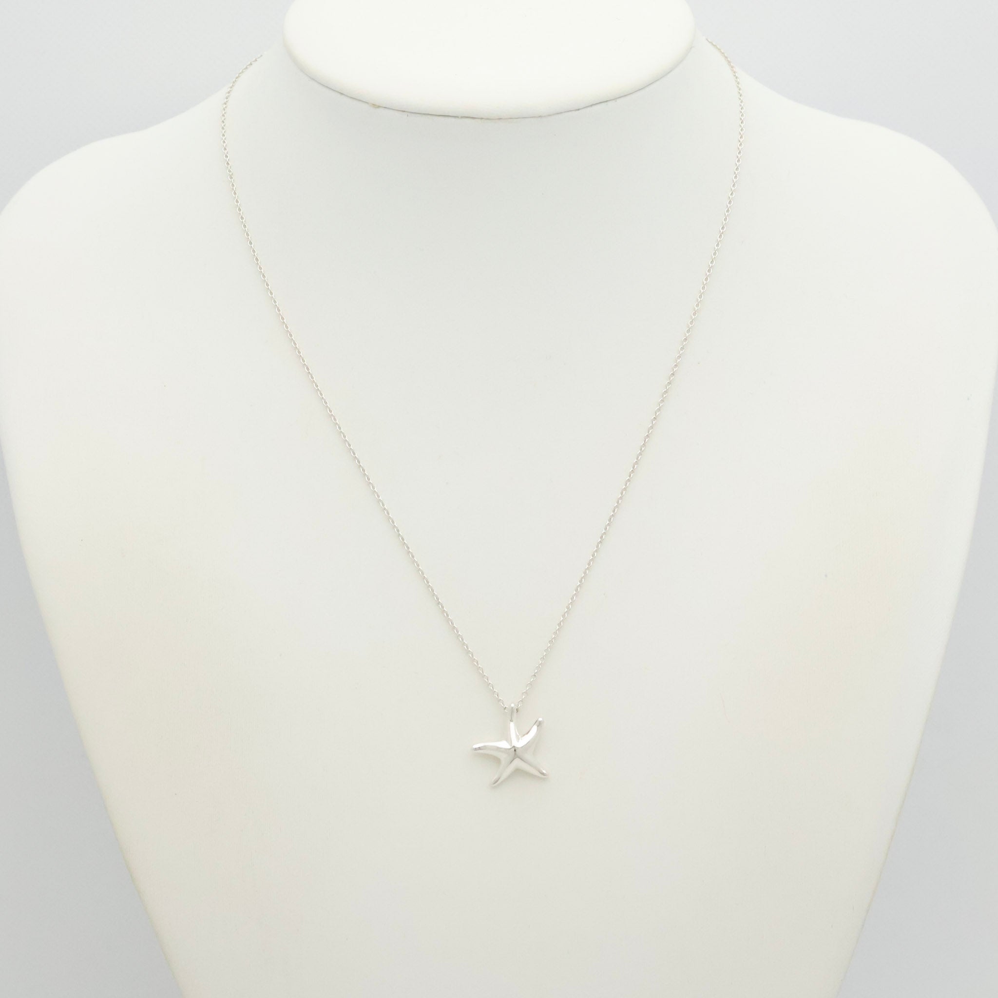 Tiffany & Co. Starfish Pendant Necklace Sterling Silve 925