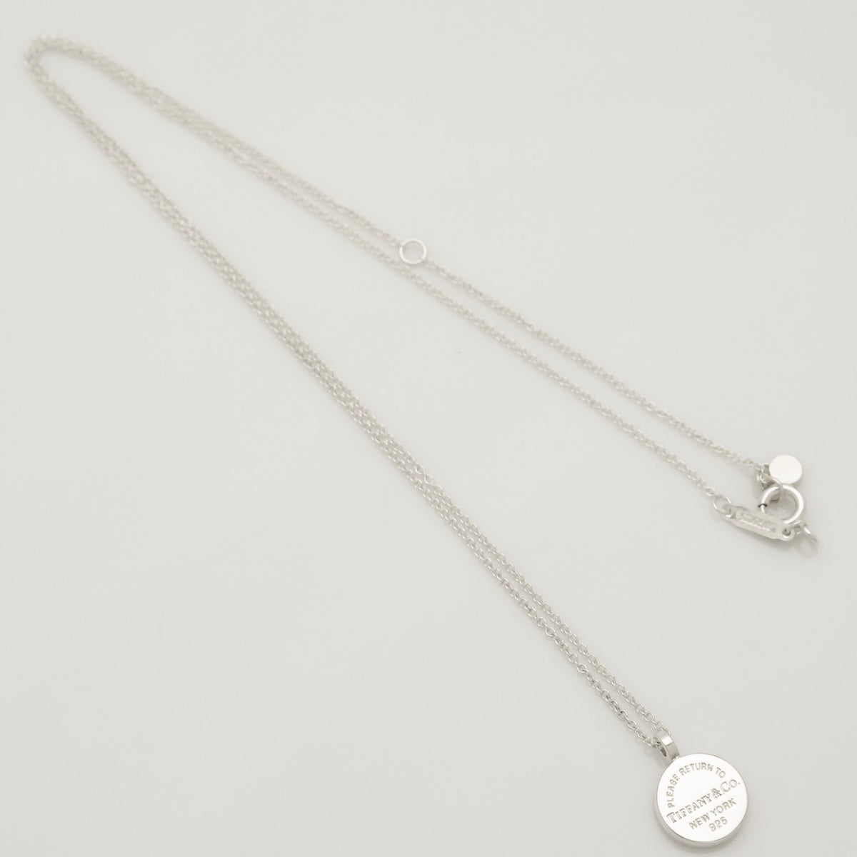 Tiffany & Co. Return to Round Necklace Sterling Silver 925 