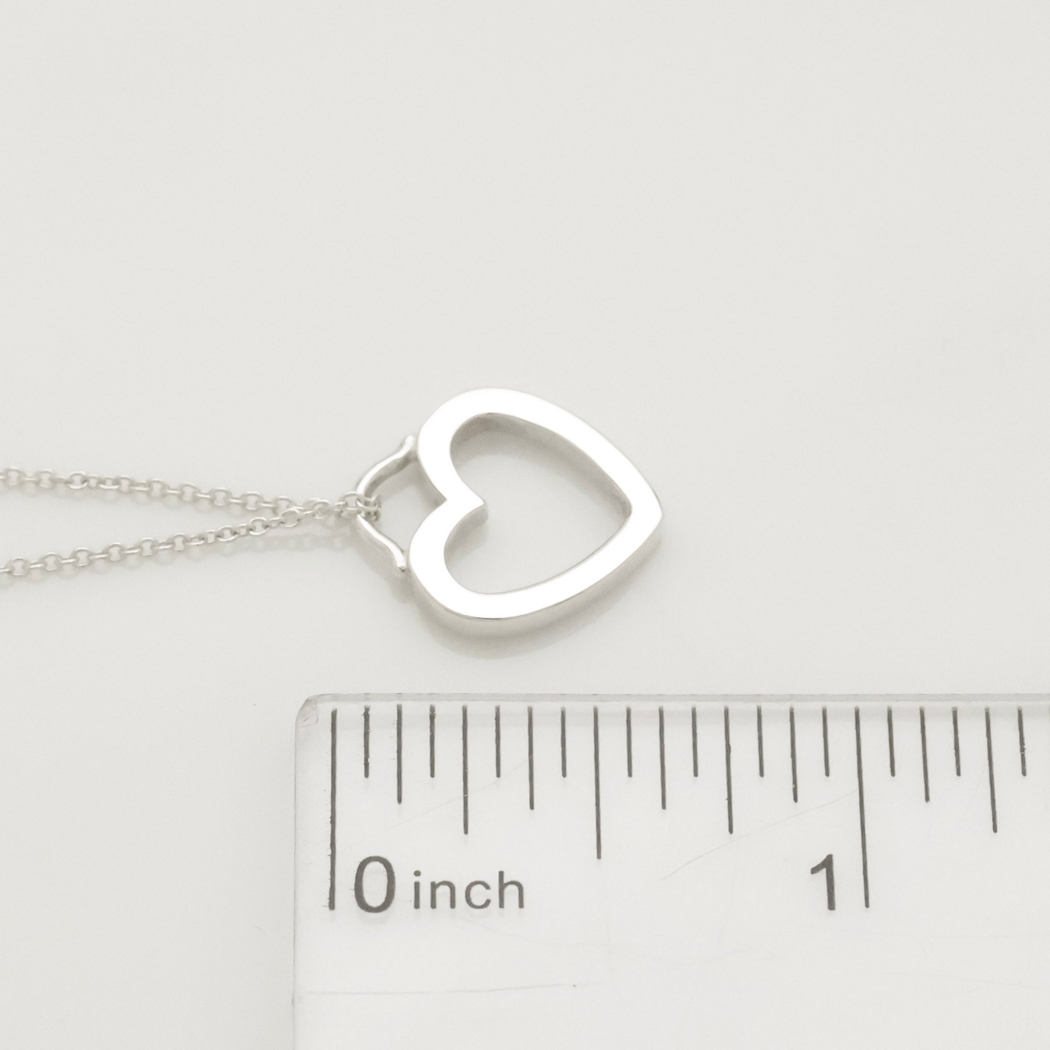  Tiffany & Co. Sentimental Heart Necklace Pendant Sterling Silver 925