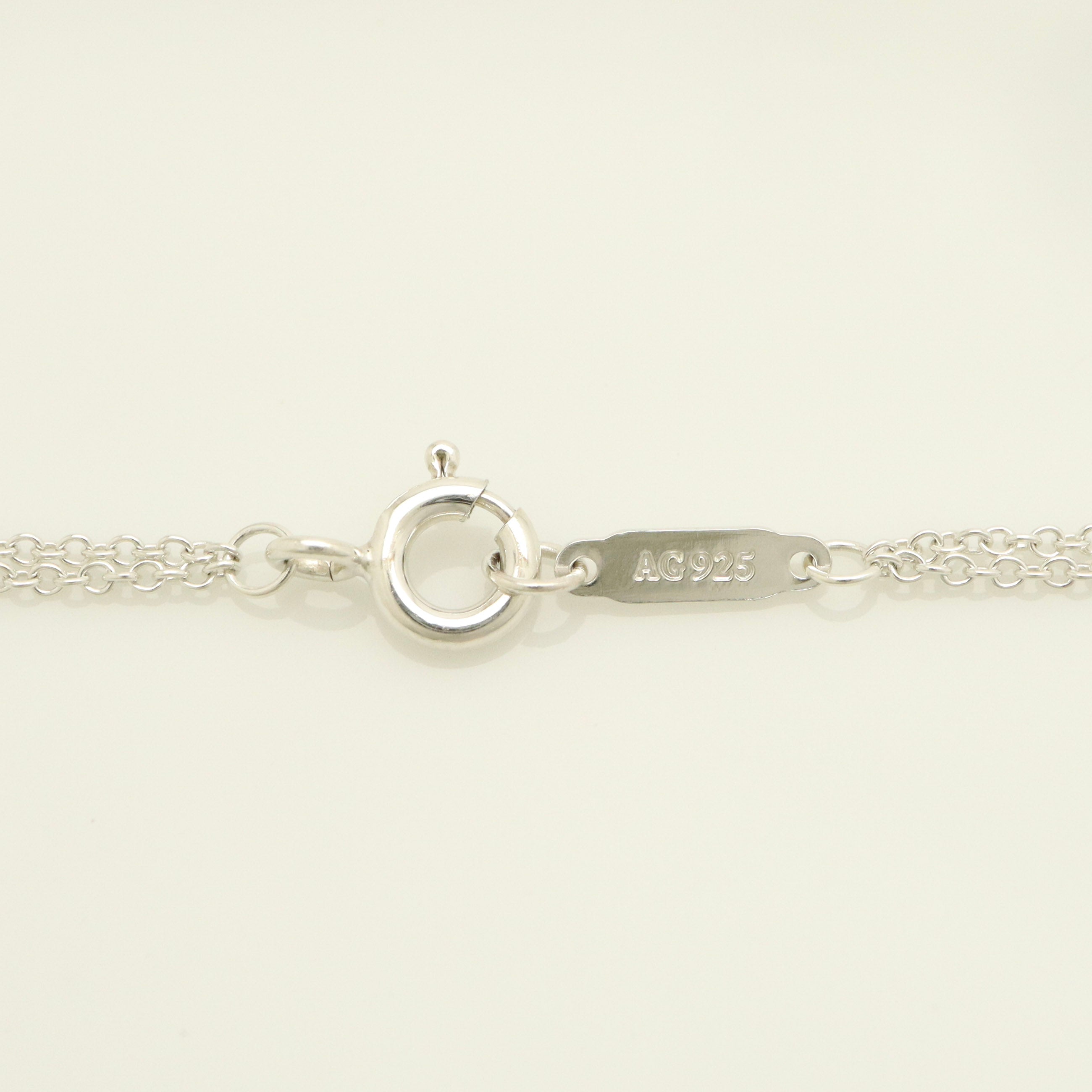 Tiffany & Co. 1837 Round Circle Double Chain Bracelet Sterling Silver 925