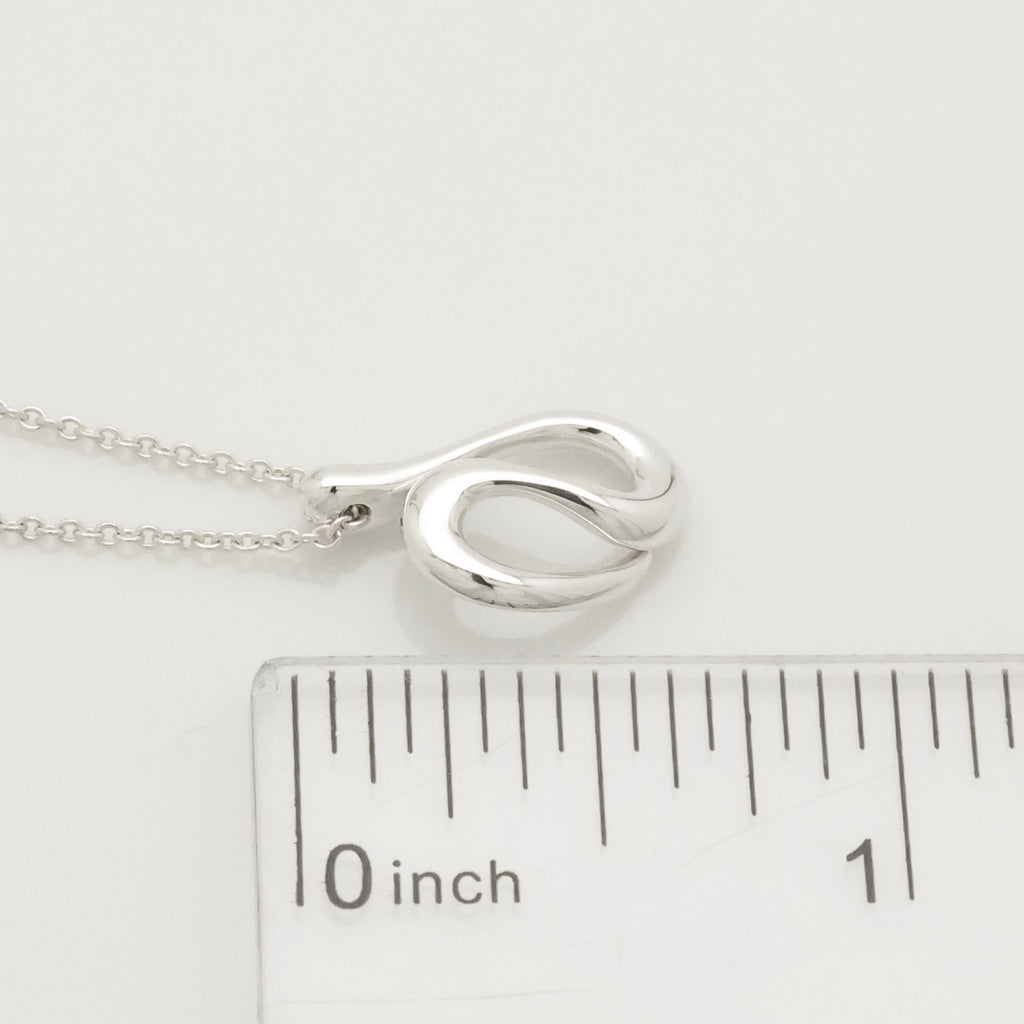 Tiffany & Co. Open Wave Pendant Necklace Sterling Silver 925