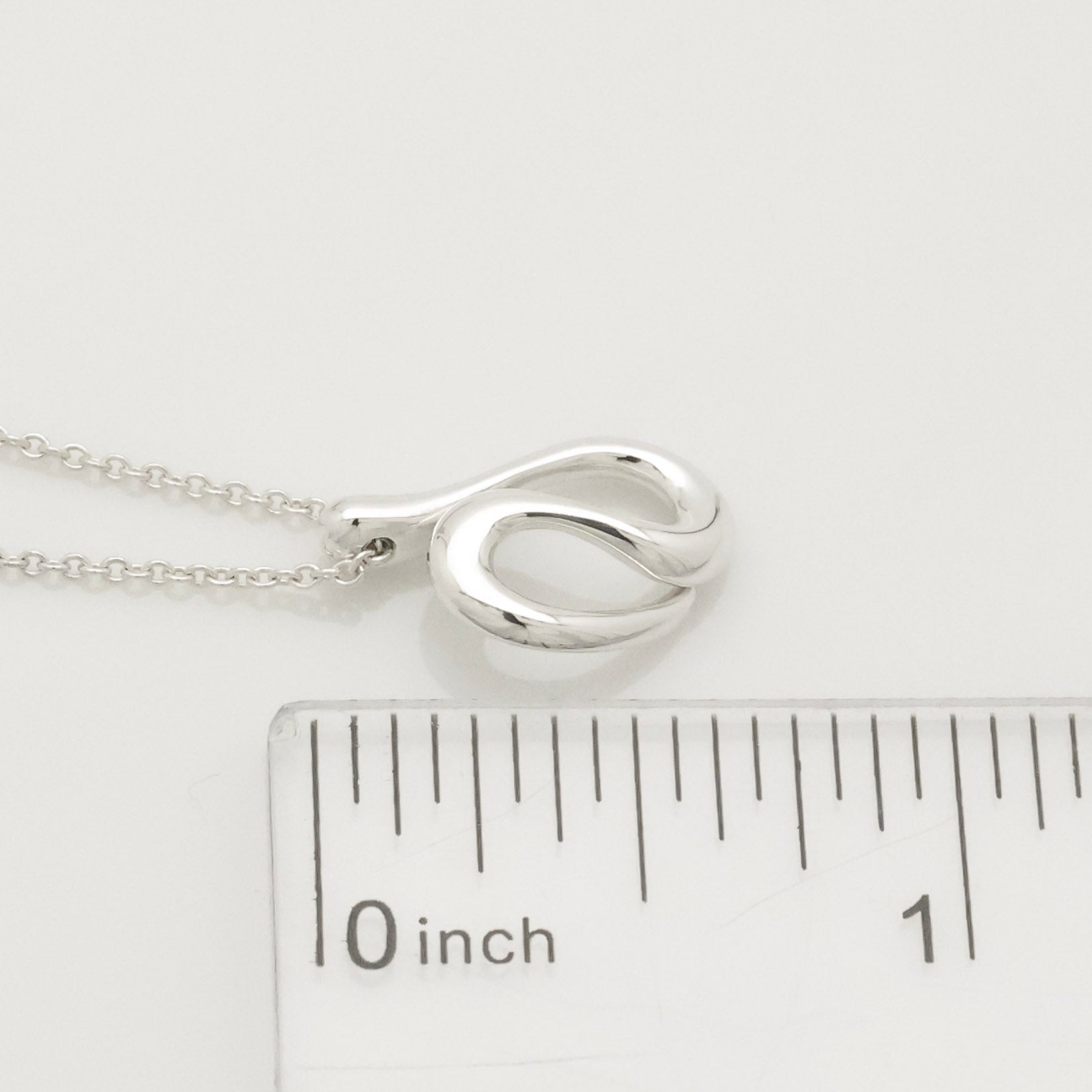 Tiffany & Co. Open Wave Pendant Necklace Sterling Silver 925