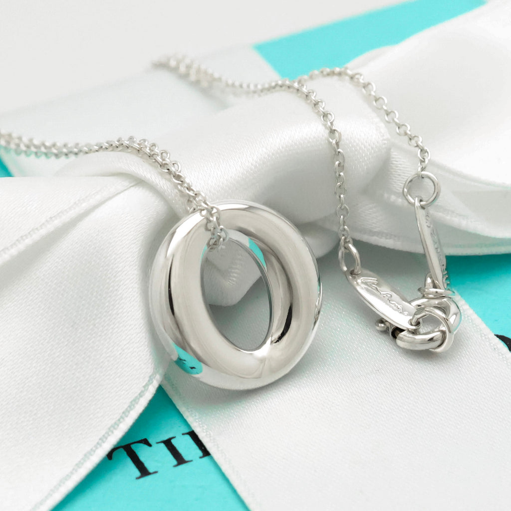 Tiffany & Co. Peretti Small Sevillana Necklace Sterling Silver 925