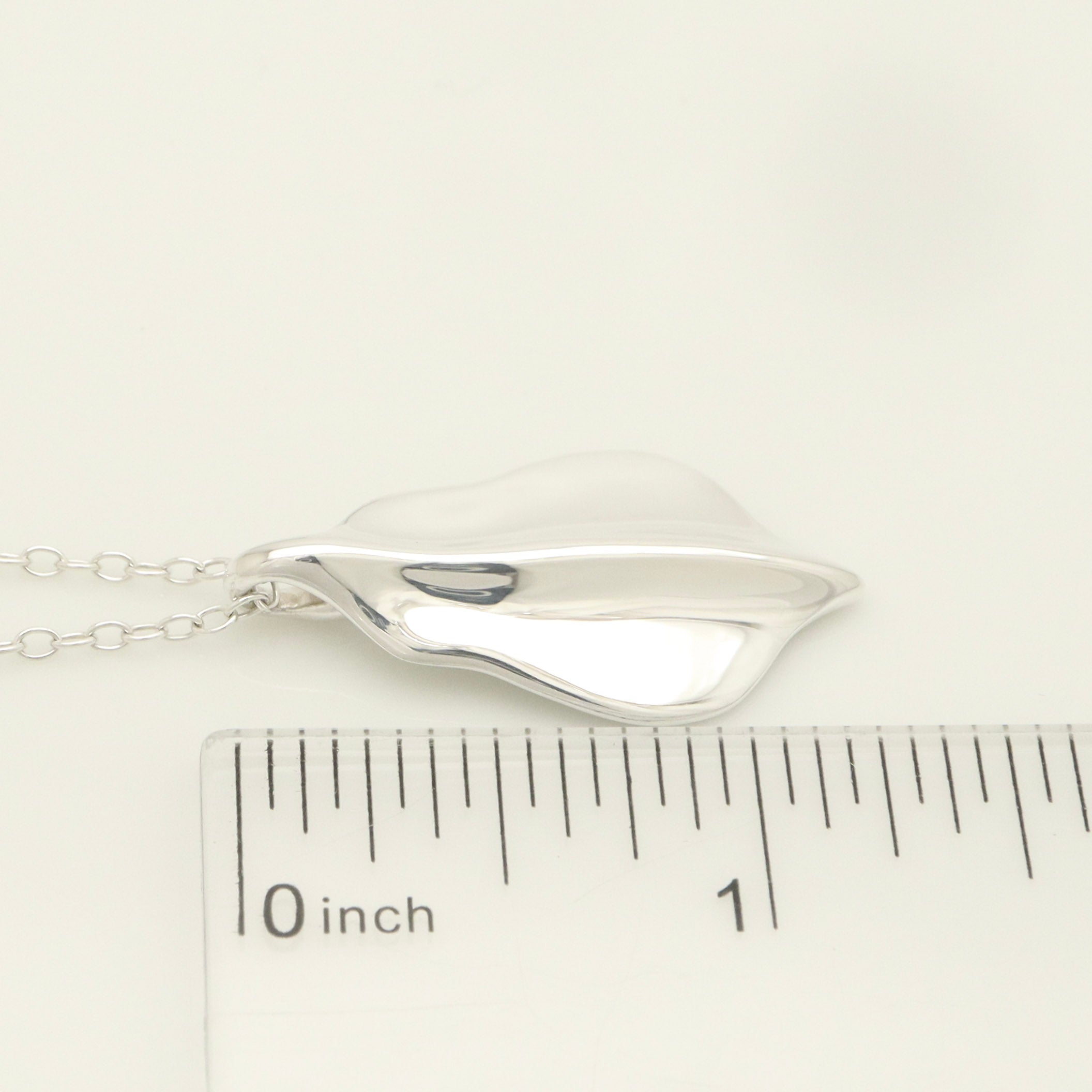 Tiffany & Co. Leaf Necklace Pendant Sterling Silver 925