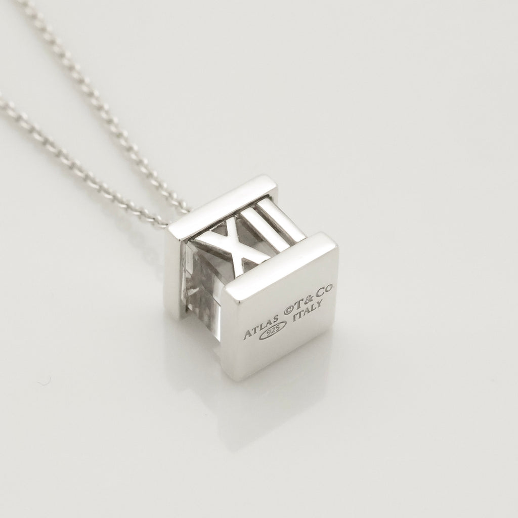 Tiffany & Co. アトラス キューブ クリスタル ネックレス AG925