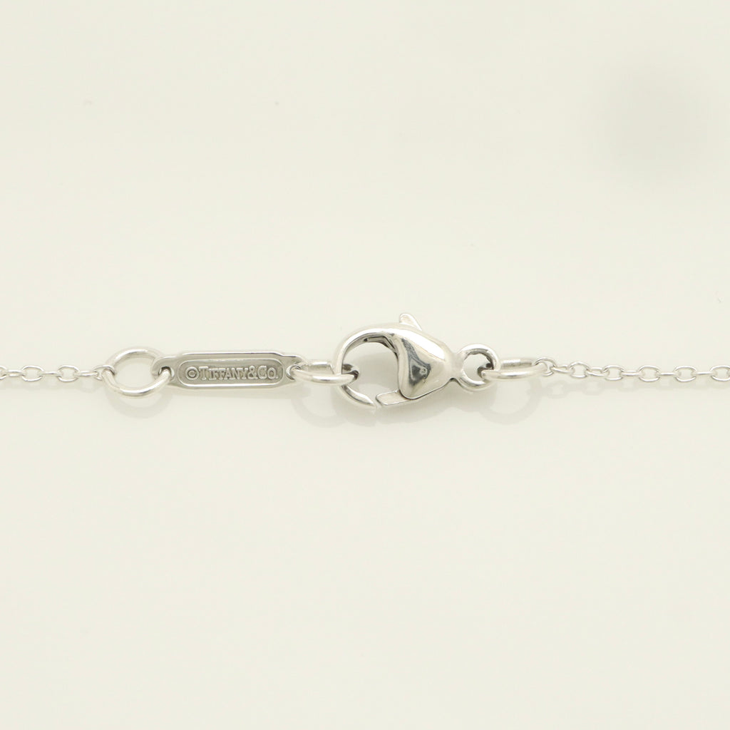 Tiffany & Co. Puff Heart Dangle Pendant Necklace Sterling Silver 925