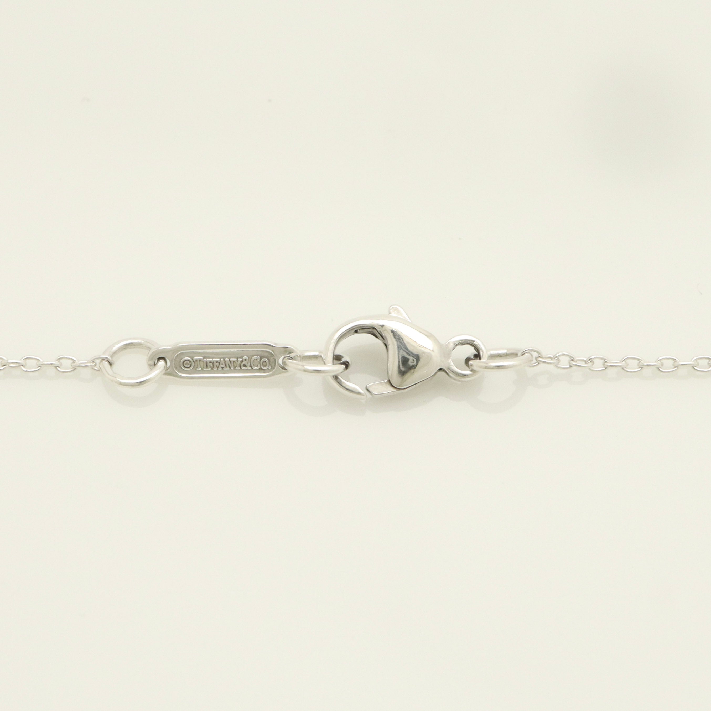 Tiffany & Co. Puff Heart Dangle Pendant Necklace Sterling Silver 925