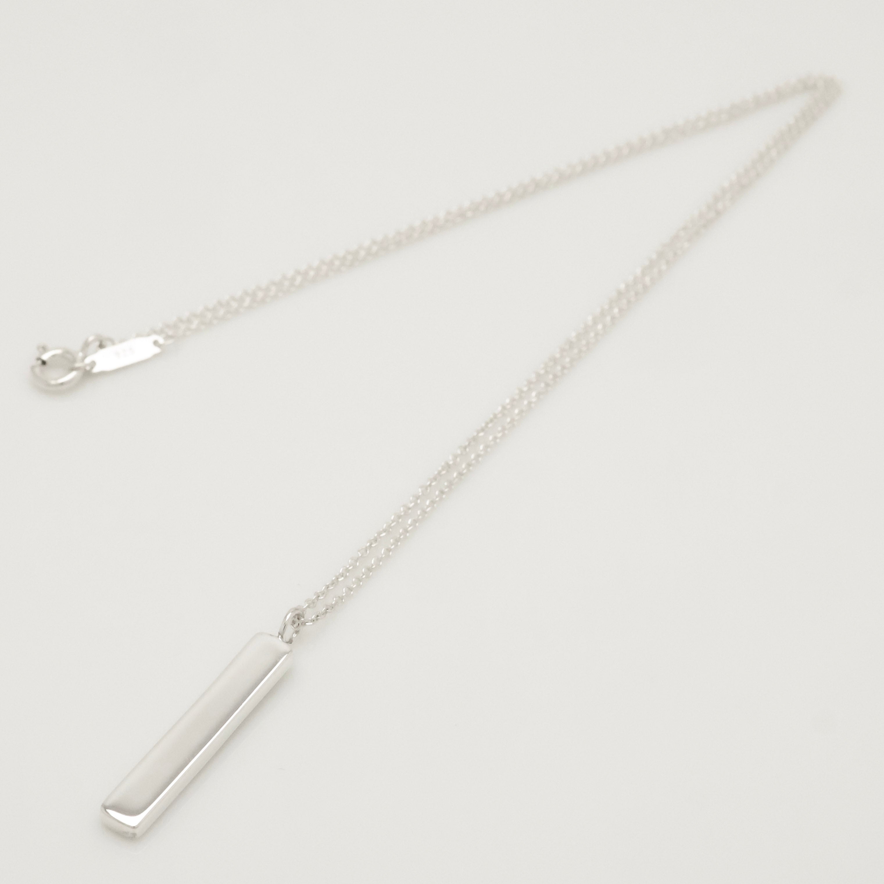 Tiffany & Co. Notes Diamond Bar Necklace Sterling Silver 925