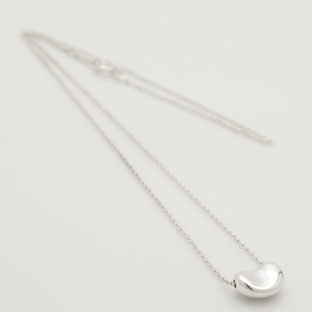  Tiffany & Co. Peretti Mini  Bean Necklace  Sterling Silver 925 