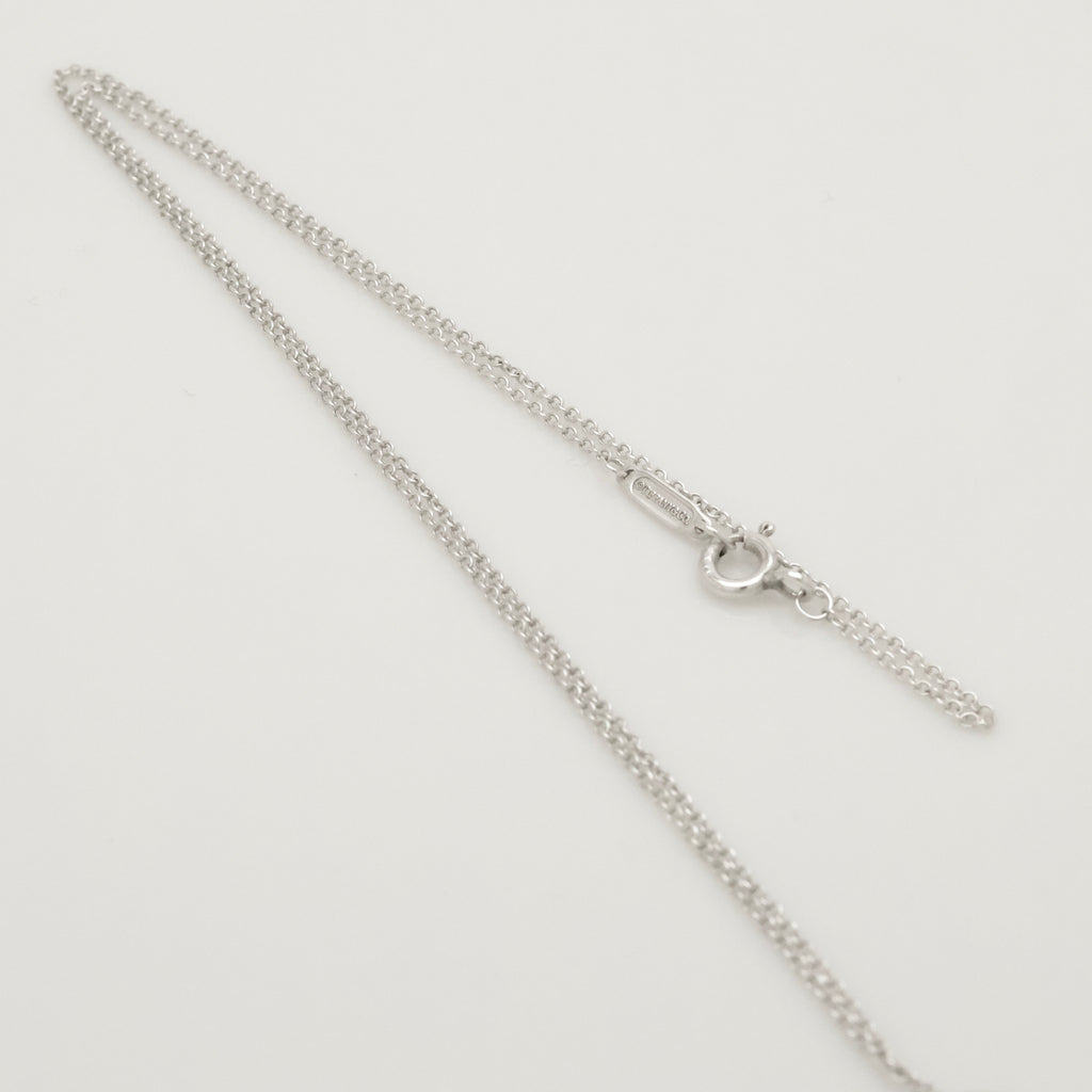 Tiffany & Co. Notes I LOVE YOU Heart Pendant Necklace Sterling Silver 925