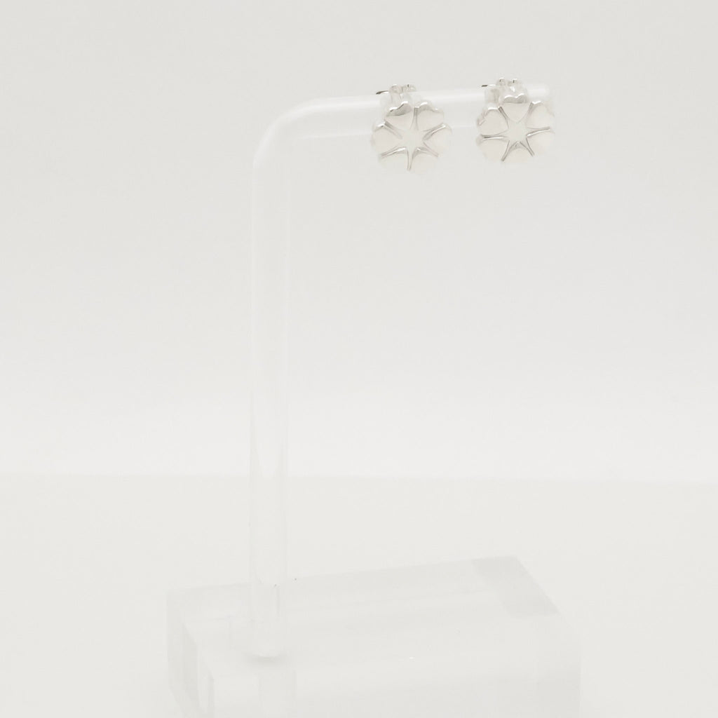  Tiffany & Co. Picasso Crown of Heart Stud Earrings Sterling Silver 925 
