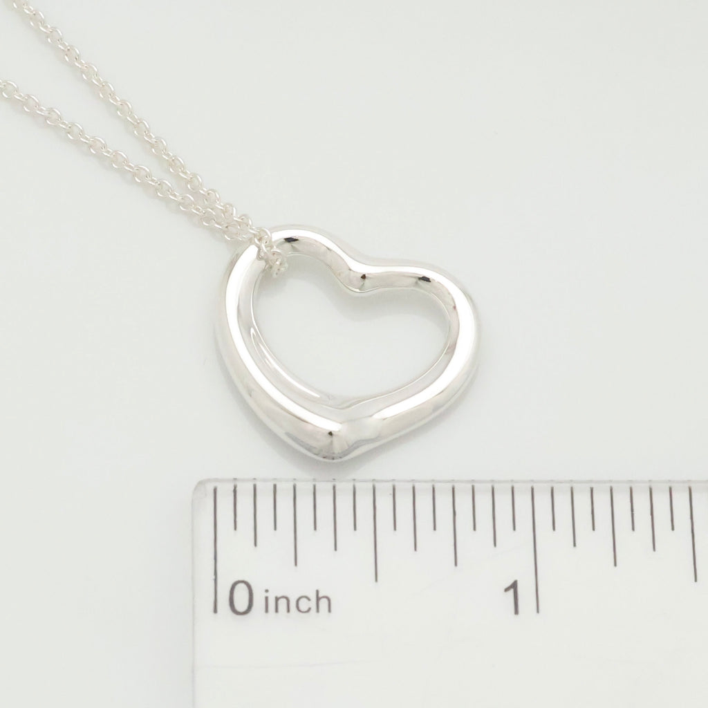 TIFFANY&Co. オープンハート 22mm エルサペレッティ ネックレス AG925