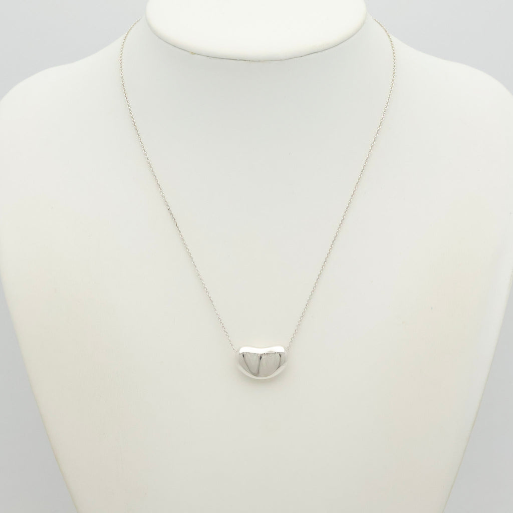  Tiffany & Co. Peretti Large  Bean Necklace  Sterling Silver 925 