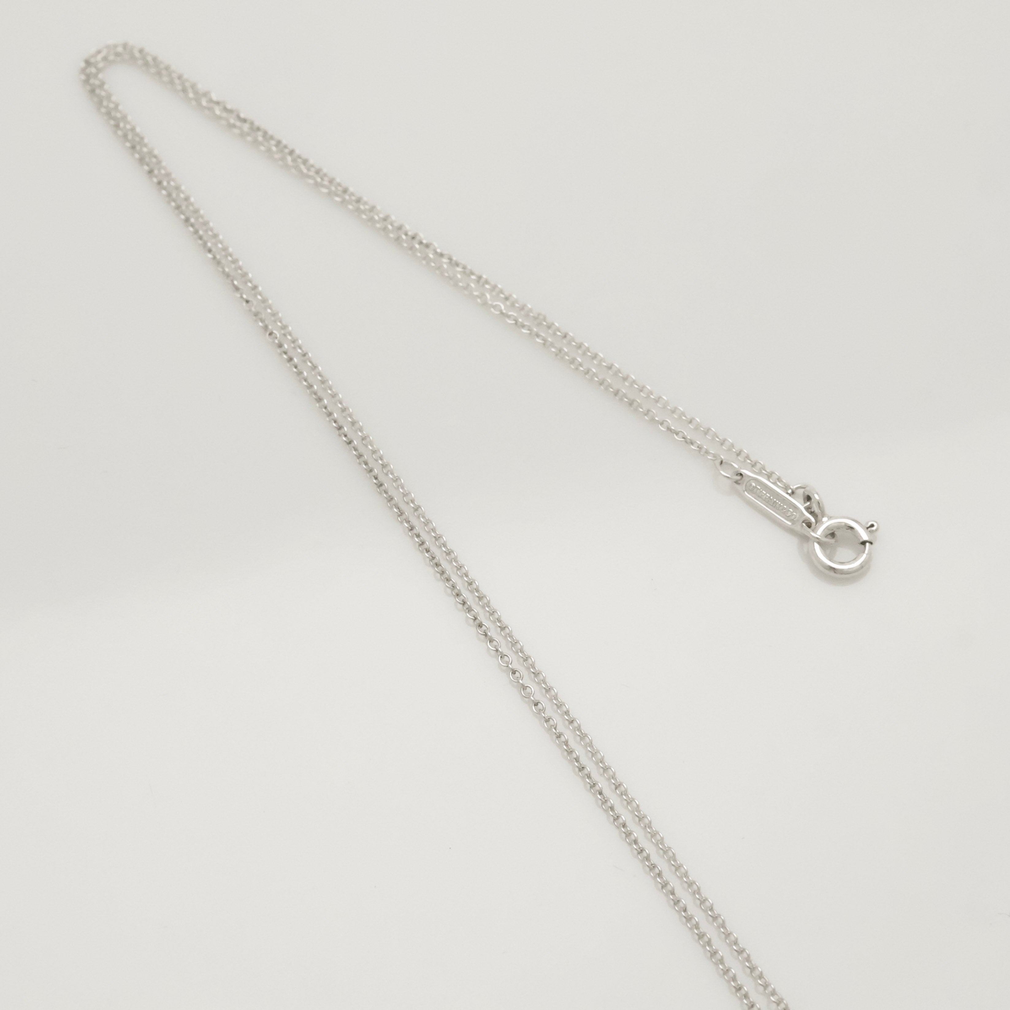Tiffany & Co. Shopping Bag Pendant Charm Necklace Sterling Silver 925