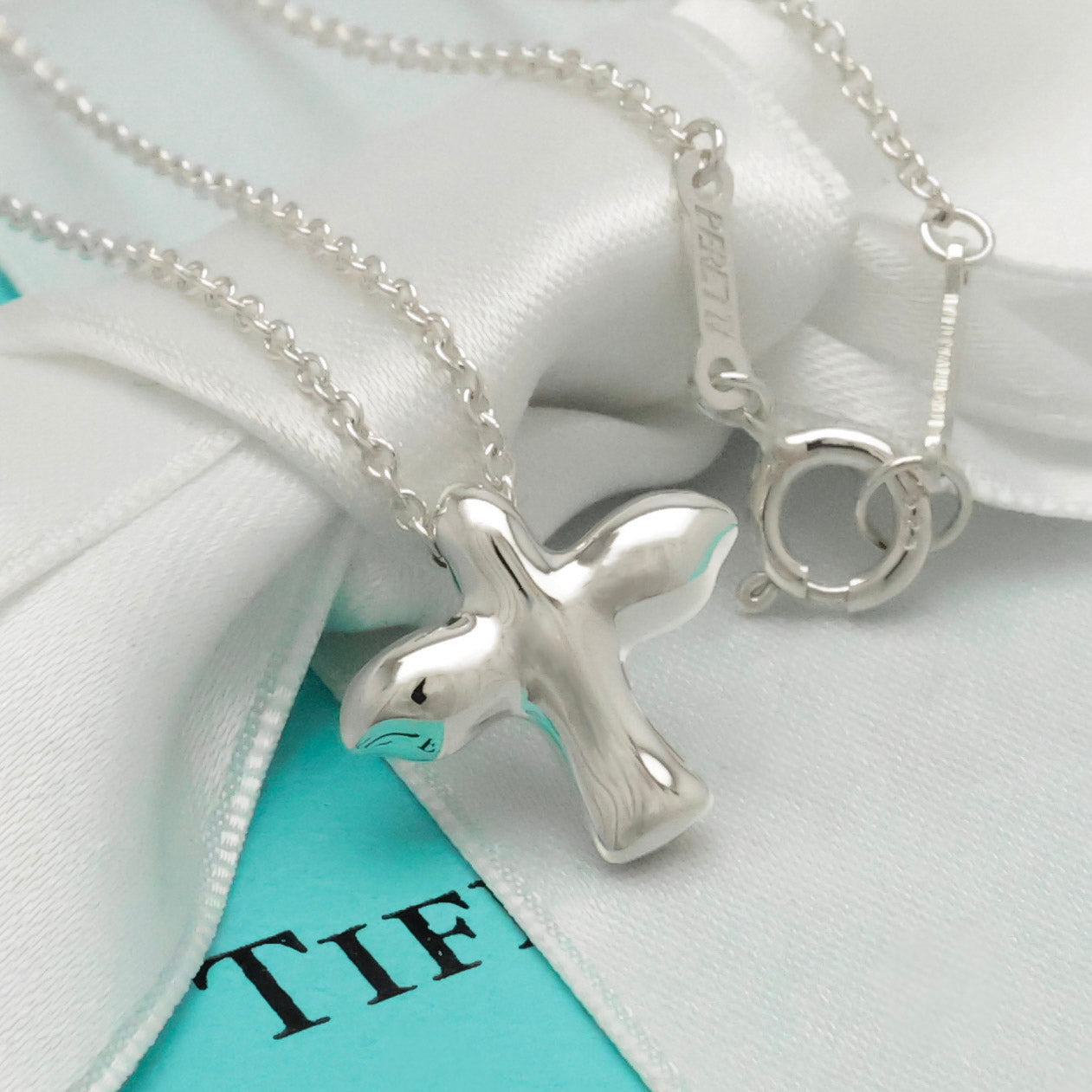 TIFFANY&Co. バード クロス エルサペレッティ ネックレス AG925